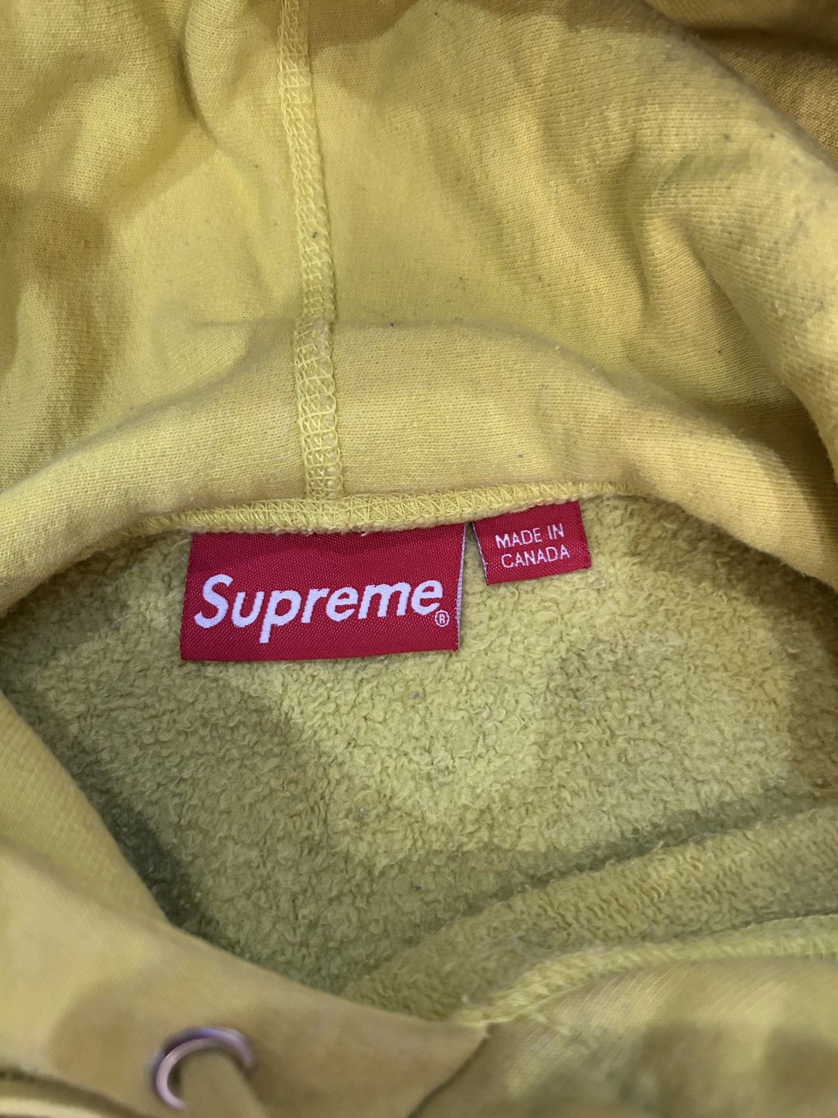 Supreme Supreme Cross Box Logo Hooded Sweatshirt Large Yellow Size US L / EU 52-54 / 3 - 4 Thumbnail