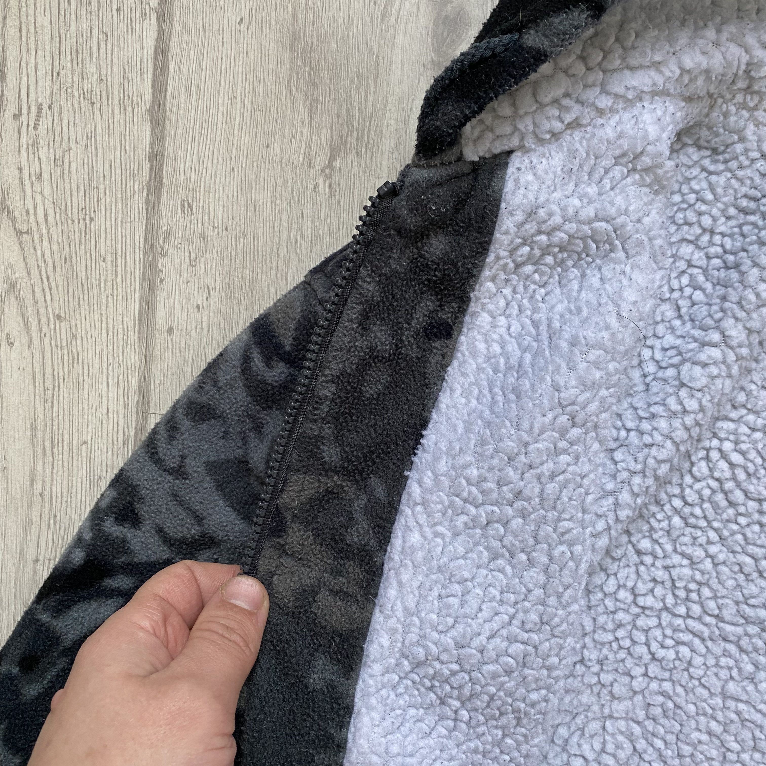 Polartec 🐺Vintage 90s Wolf Fleece Over Print Animals Sherpa Jacket Size US S / EU 44-46 / 1 - 6 Thumbnail