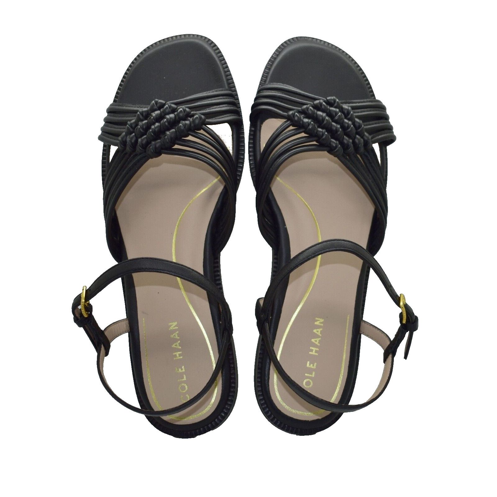 Cole Haan NEW COLE HAAN Leather Jitney Knot Strappy Sandals 8.5 B $160 Size US 8.5 / IT 38.5 - 2 Thumbnail