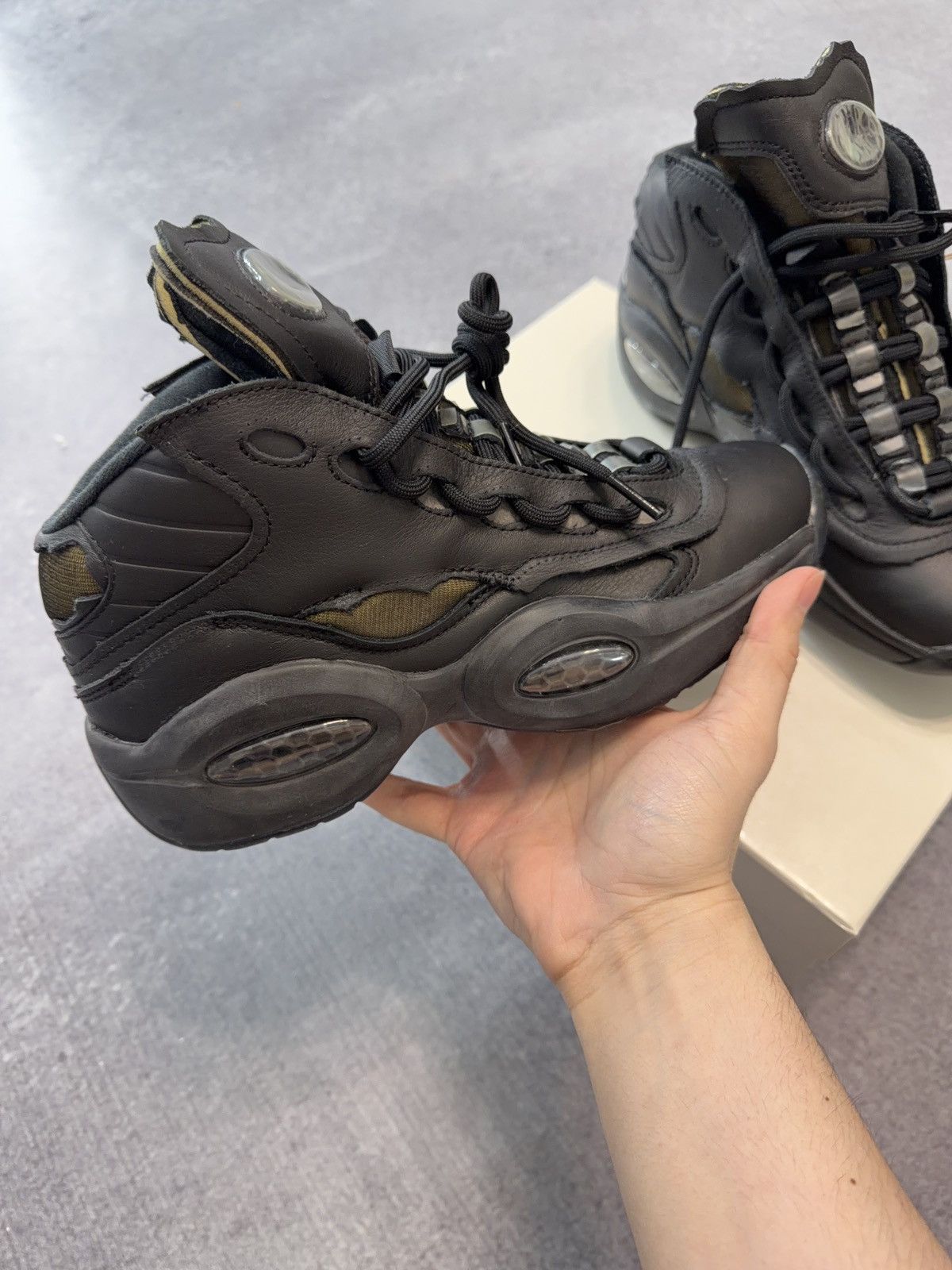 Maison Margiela × Reebok Maison Margiela x Reebok Project 0 TQ Memory OF Black Size US 7 / EU 40 - 4 Thumbnail
