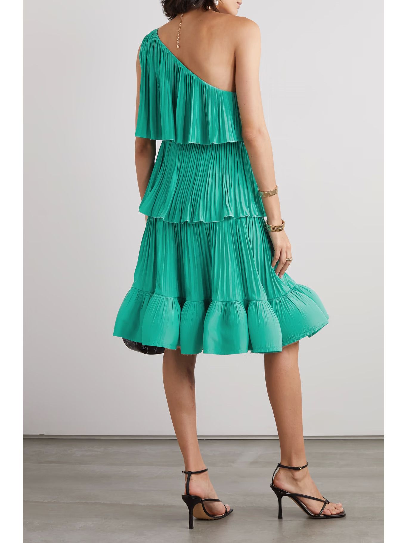 Lanvin o1y0326 Mini Dress in Green Size XS / US 0-2 / IT 36-38 - 3 Thumbnail