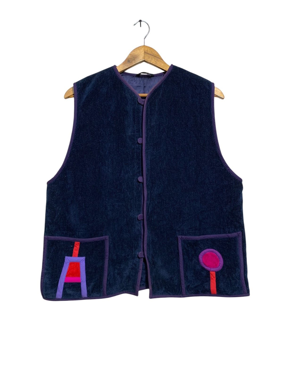 Annikki Karvinen 🔥ANIKKI KARVINEN FINLAND VELVET VEST JACKETS Size US L / EU 52-54 / 3 - 1 Thumbnail