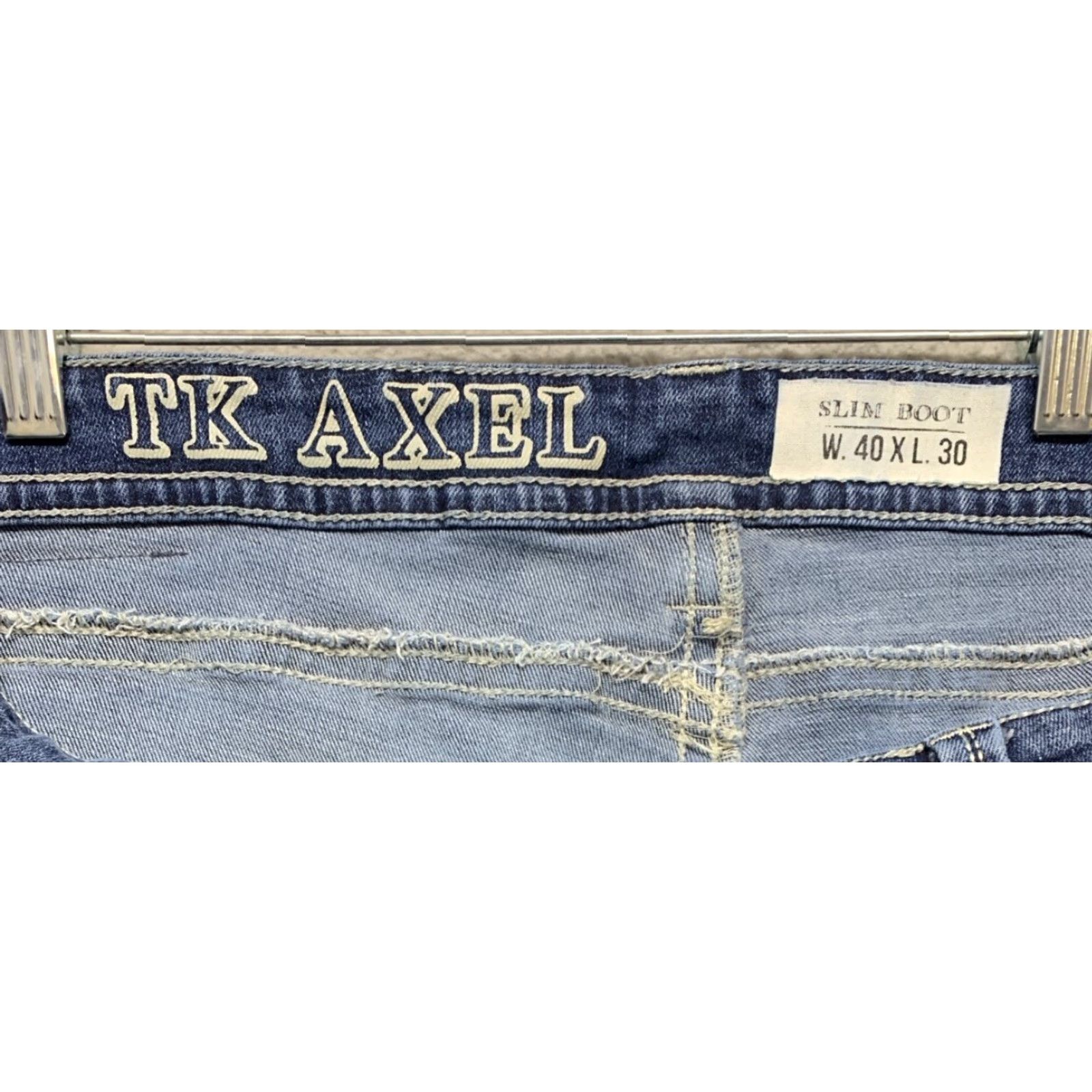Vintage Axel Jeans Slim Bootcut 40x30 Blue Denim 99%cotton,1%spandex Regular Size Mens Size US 40 / EU 56 - 7 Thumbnail