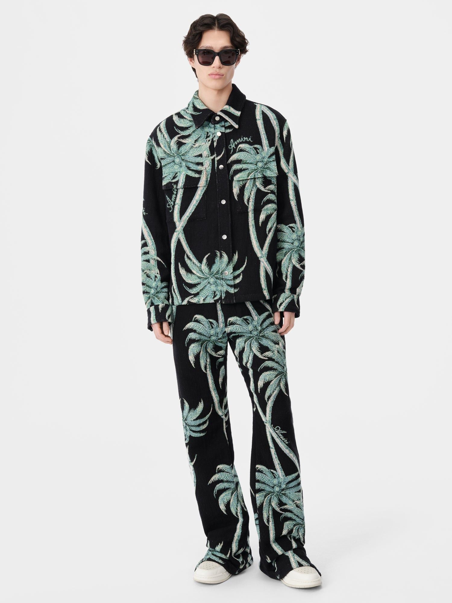 Amiri o1s1wg110725 Twisted Palms Tapestry Overshirt in Multicolor Size US S / EU 44-46 / 1 - 2 Thumbnail