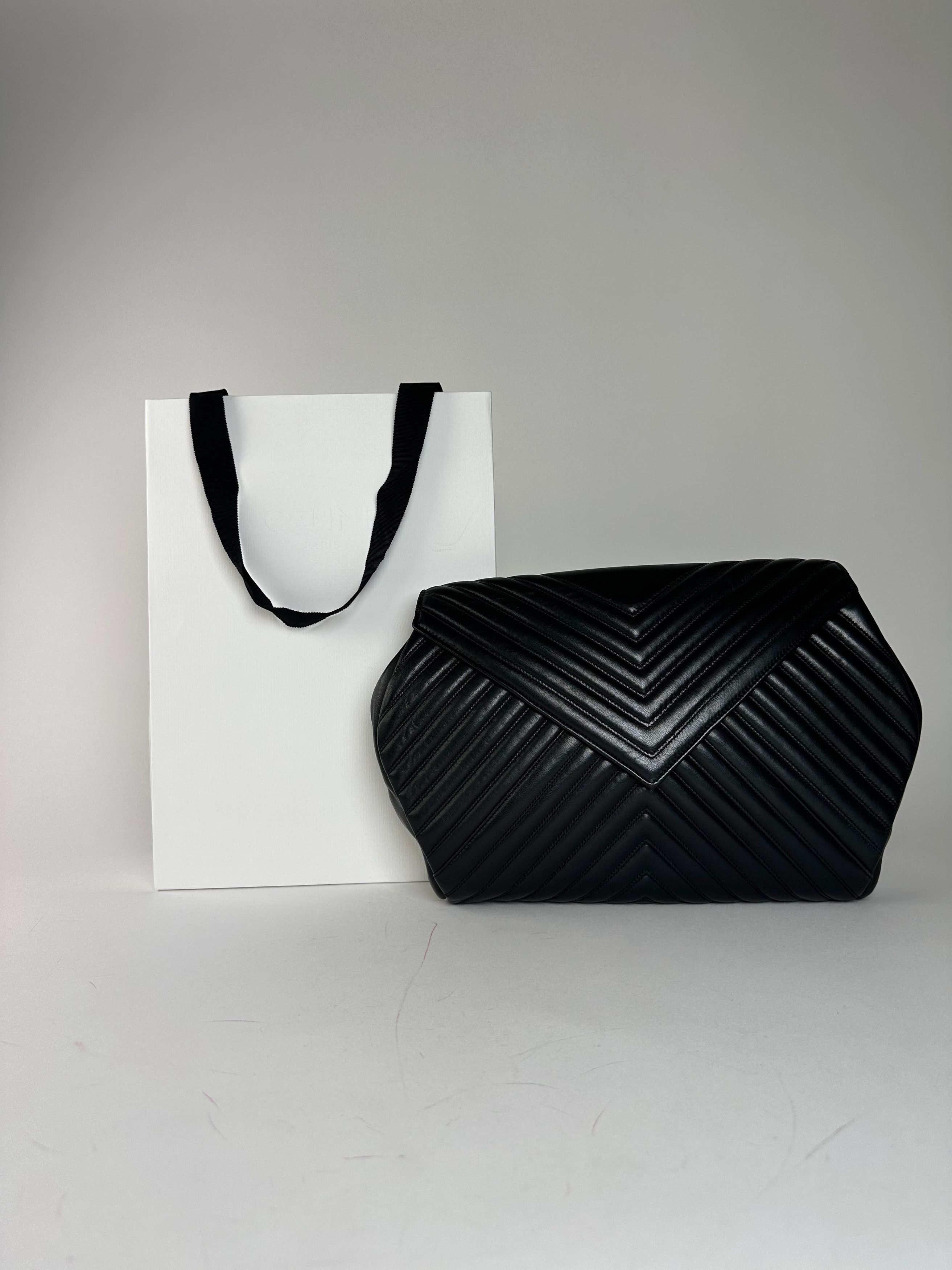 Givenchy Vintage Leather Clutch Abstract Black Size ONE SIZE - 1 Thumbnail