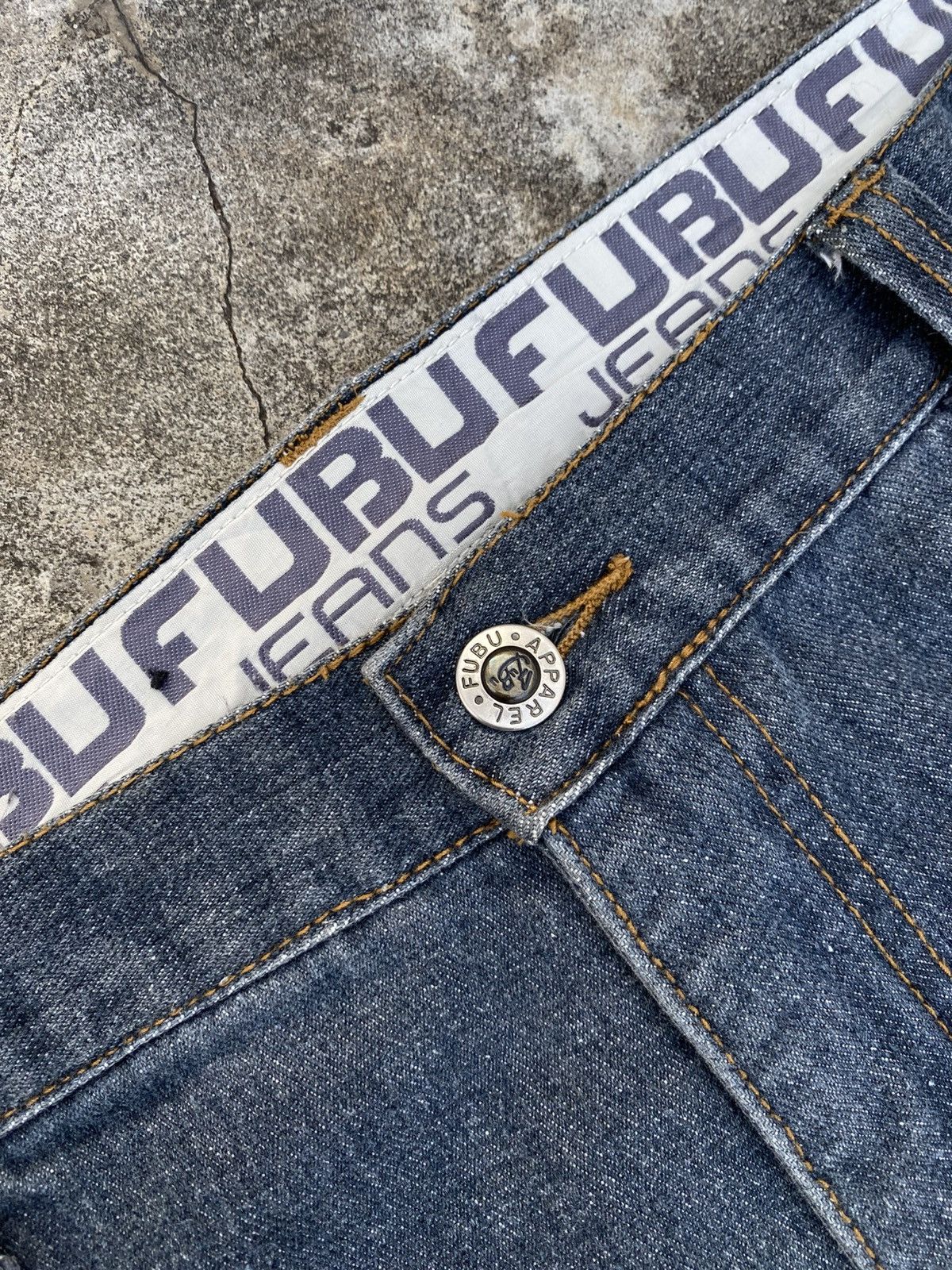 Fubu Vintage Y2K Fubu Denim Carpenter Logo Embroidery Size US 34 / EU 50 - 14 Thumbnail