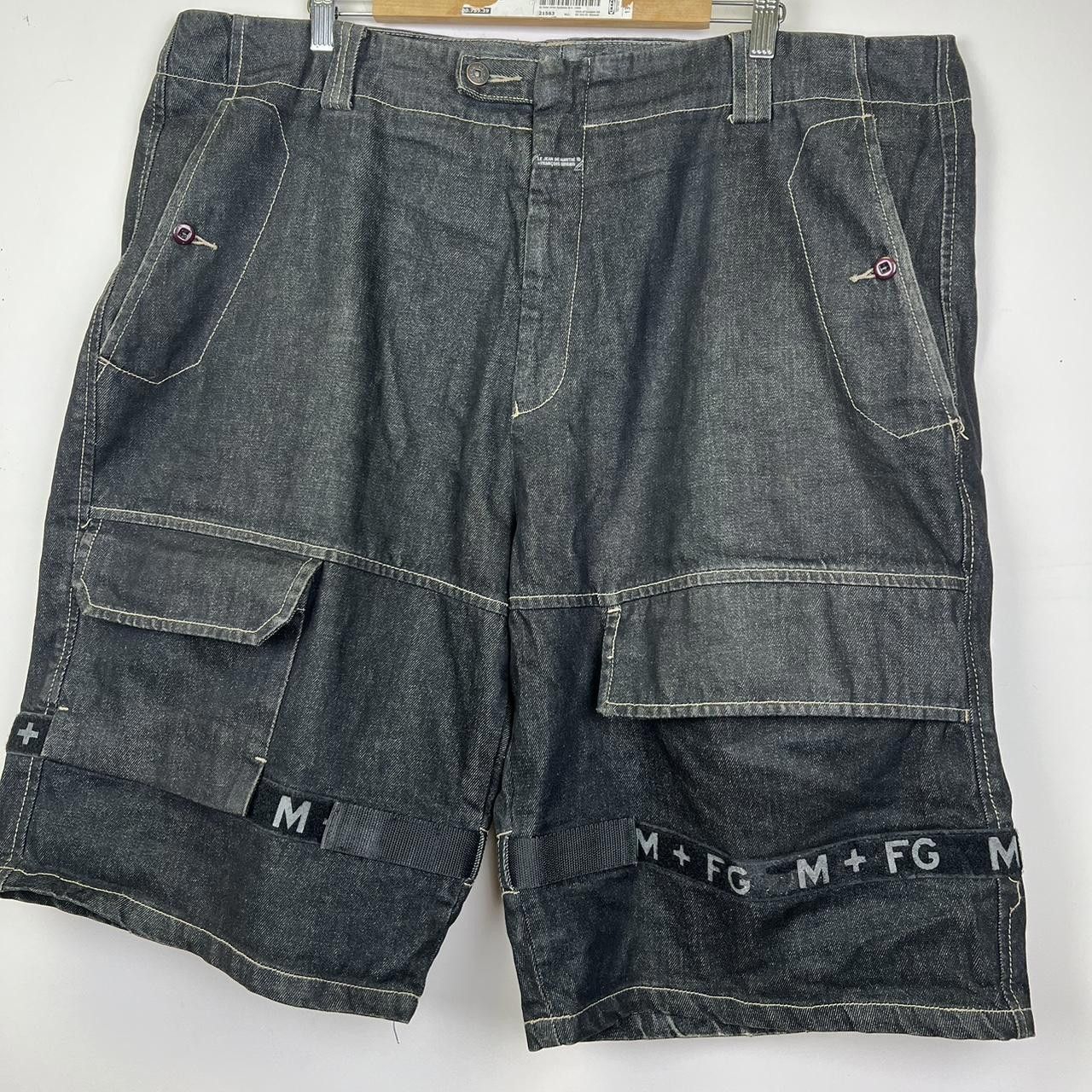 Designer Marithe Francois Girbaud Cargo Shorts - Stylish Denim Design Size US 42 / EU 58 - 2 Thumbnail