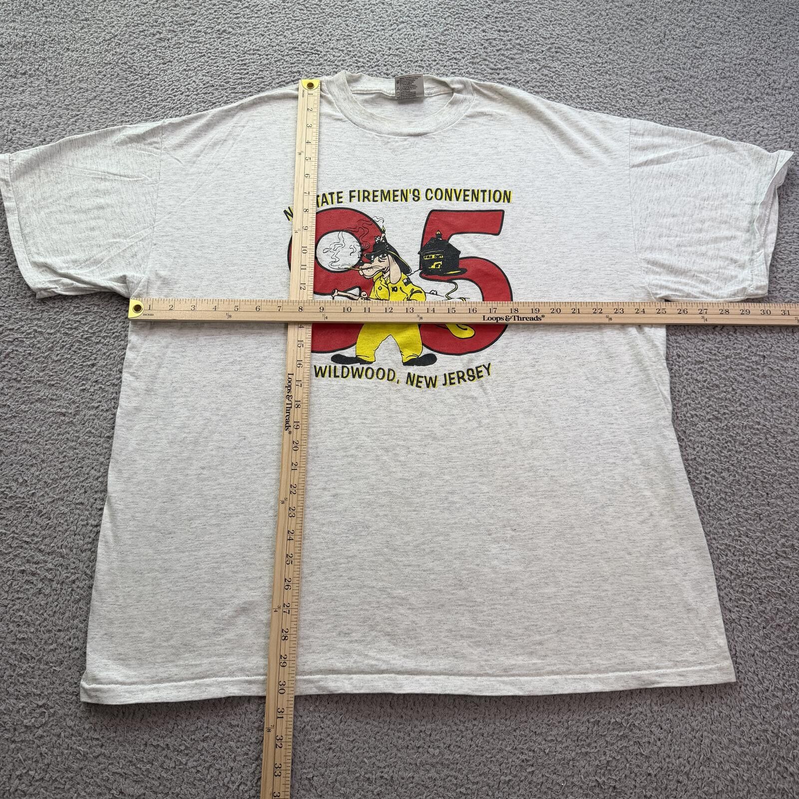 Other Vintage 1995 NJ State Firemens New Jersey T Shirt XXL Tee Size US XXL / EU 58 / 5 - 3 Thumbnail