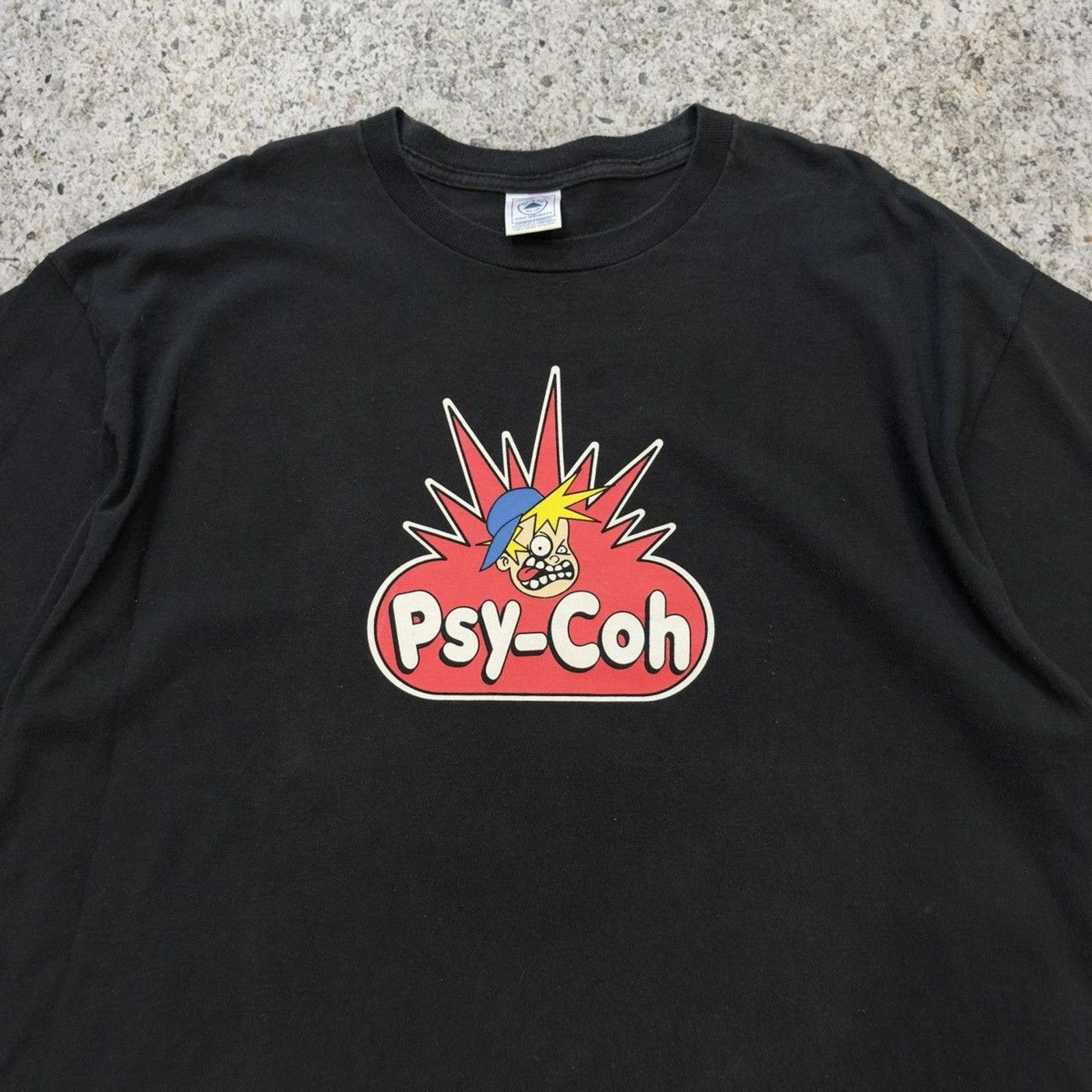 Vintage Faded Psy-Coh Psycho Playdoh Skate ERD Grunge Chrome Tee Size US XXL / EU 58 / 5 - 3 Thumbnail