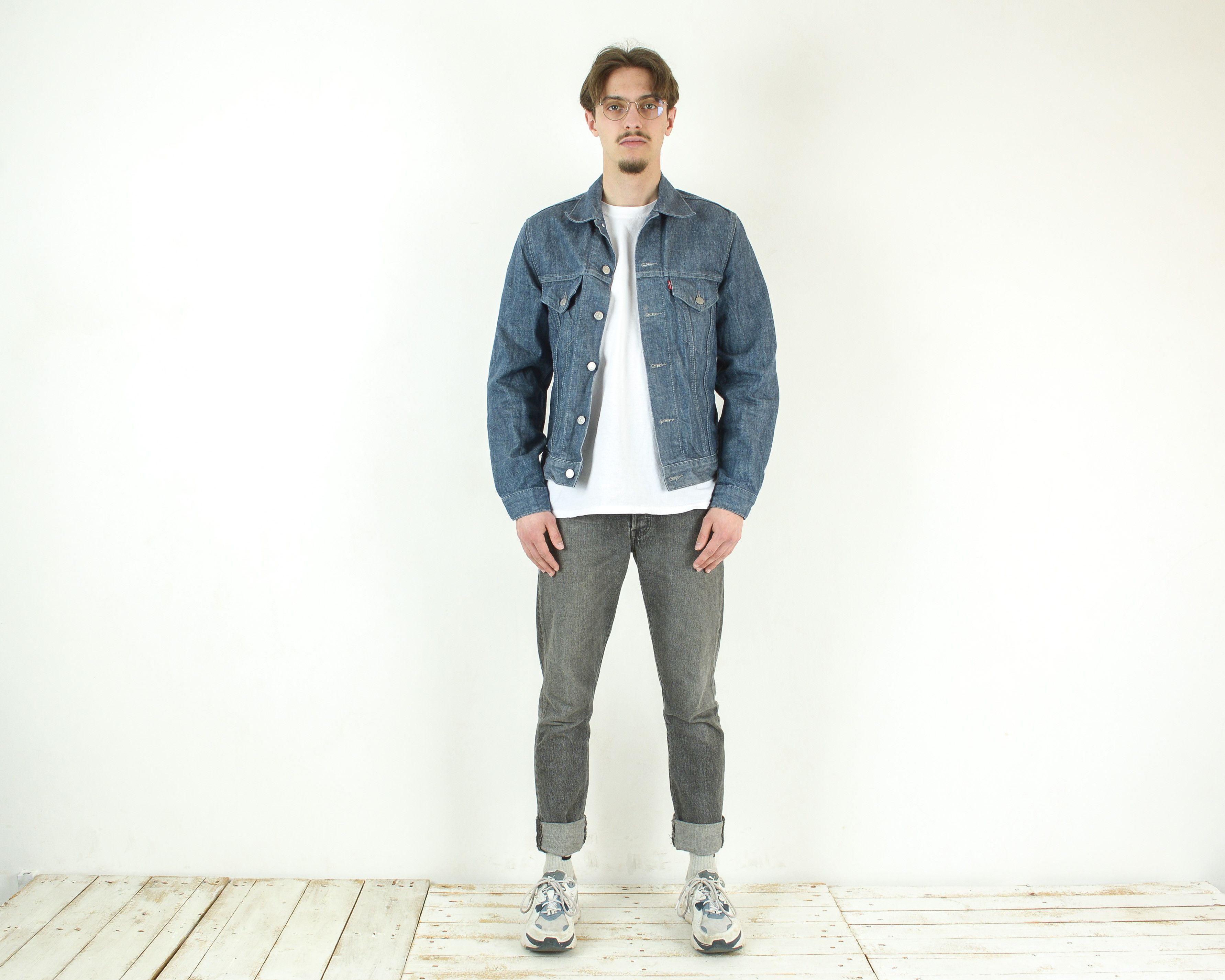 Levi's Men Denim Jacket Jean Trucker Retro y2k Boho Western Cowboy Size US M / EU 48-50 / 2 - 1 Thumbnail