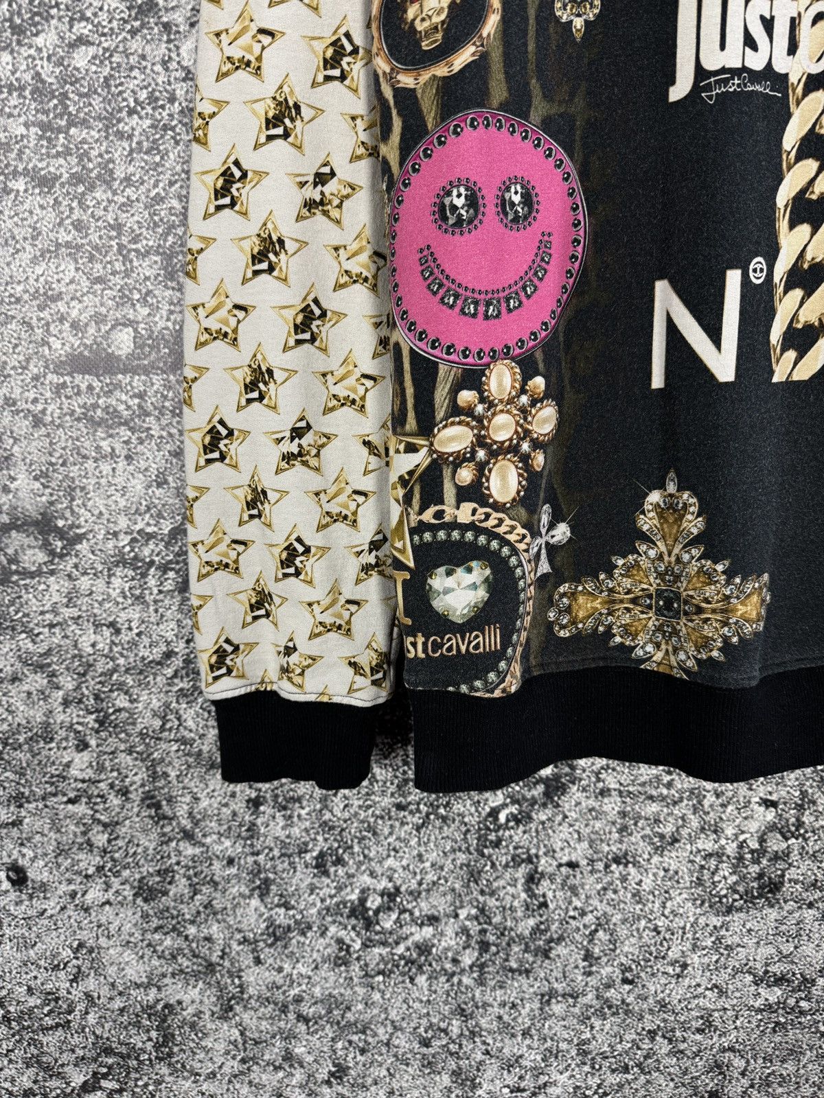 Just Cavalli Just Cavalli Golden Printed Sweatshirt Made in Italy Size 42 Size M / US 6-8 / IT 42-44 - 4 Thumbnail