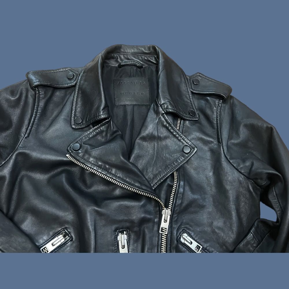 Allsaints All Saints EUC Balfern Leather Biker Jacket Women's 8 Medium Black Size M / US 6-8 / IT 42-44 - 1 Thumbnail