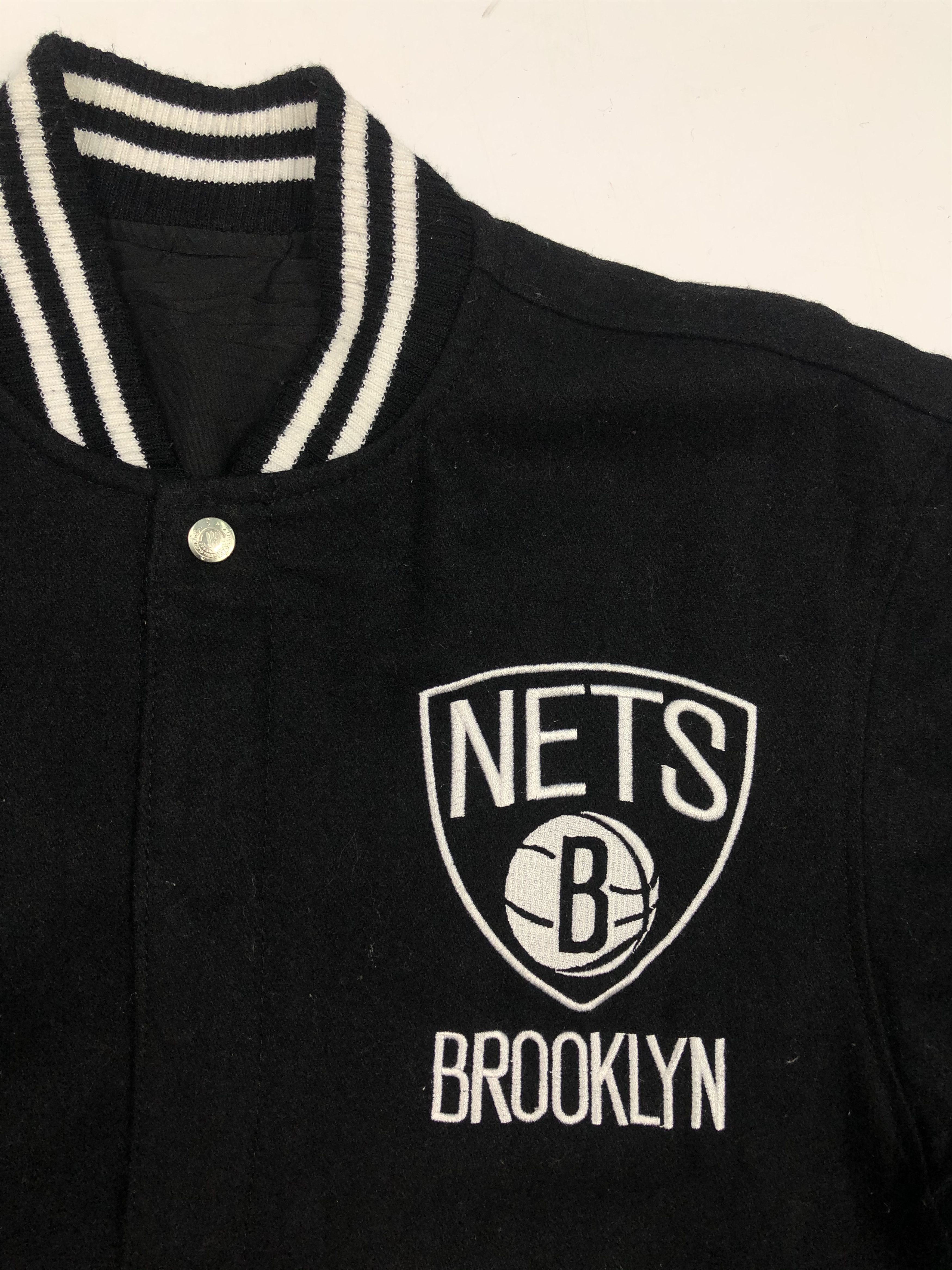 NBA Vintage 90s NBA Brooklyn New York Varsity Jacket V0022 Size US M / EU 48-50 / 2 - 7 Thumbnail