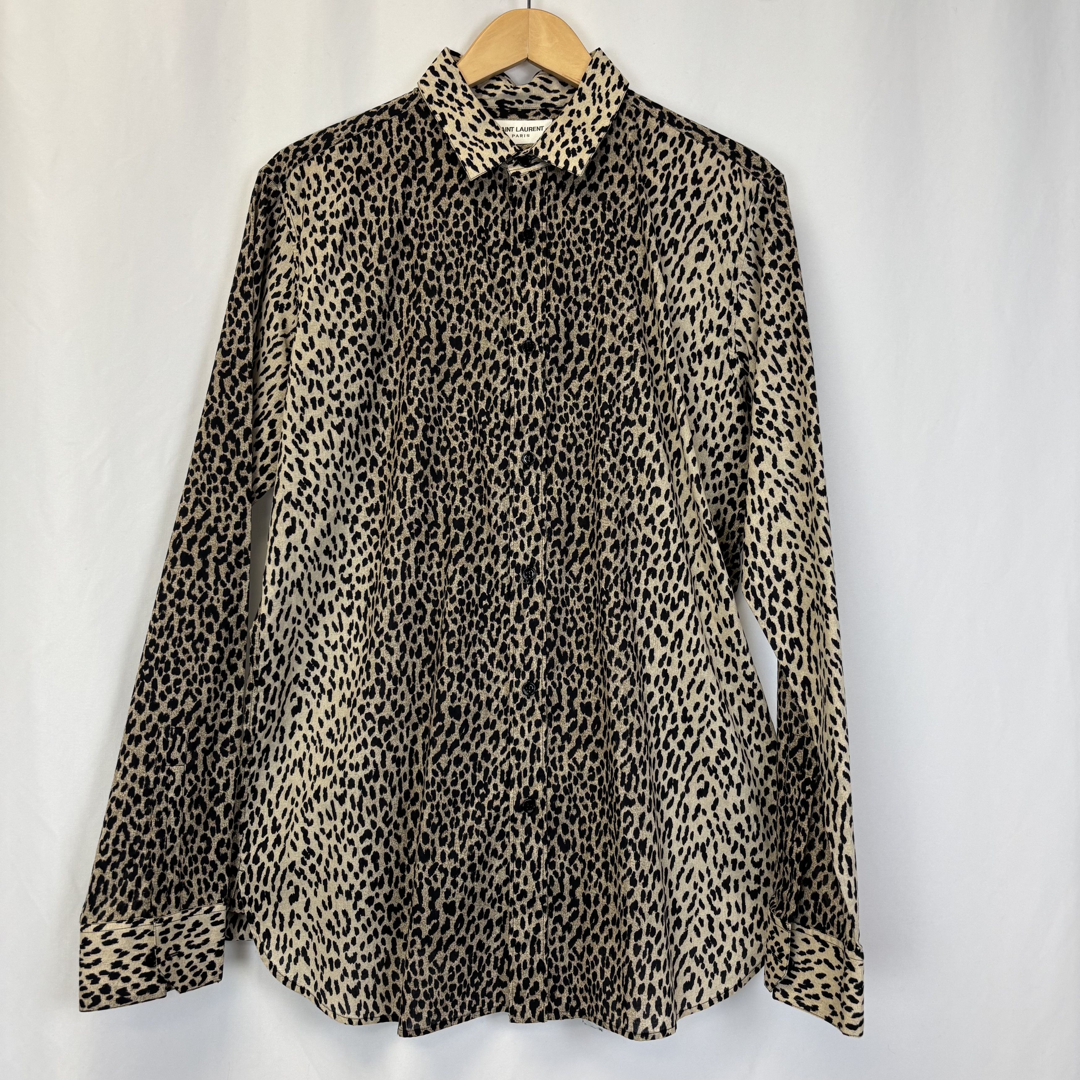 Saint Laurent Paris Saint Laurent Leopard Shirt Size US XL / EU 56 / 4 - 1 Thumbnail