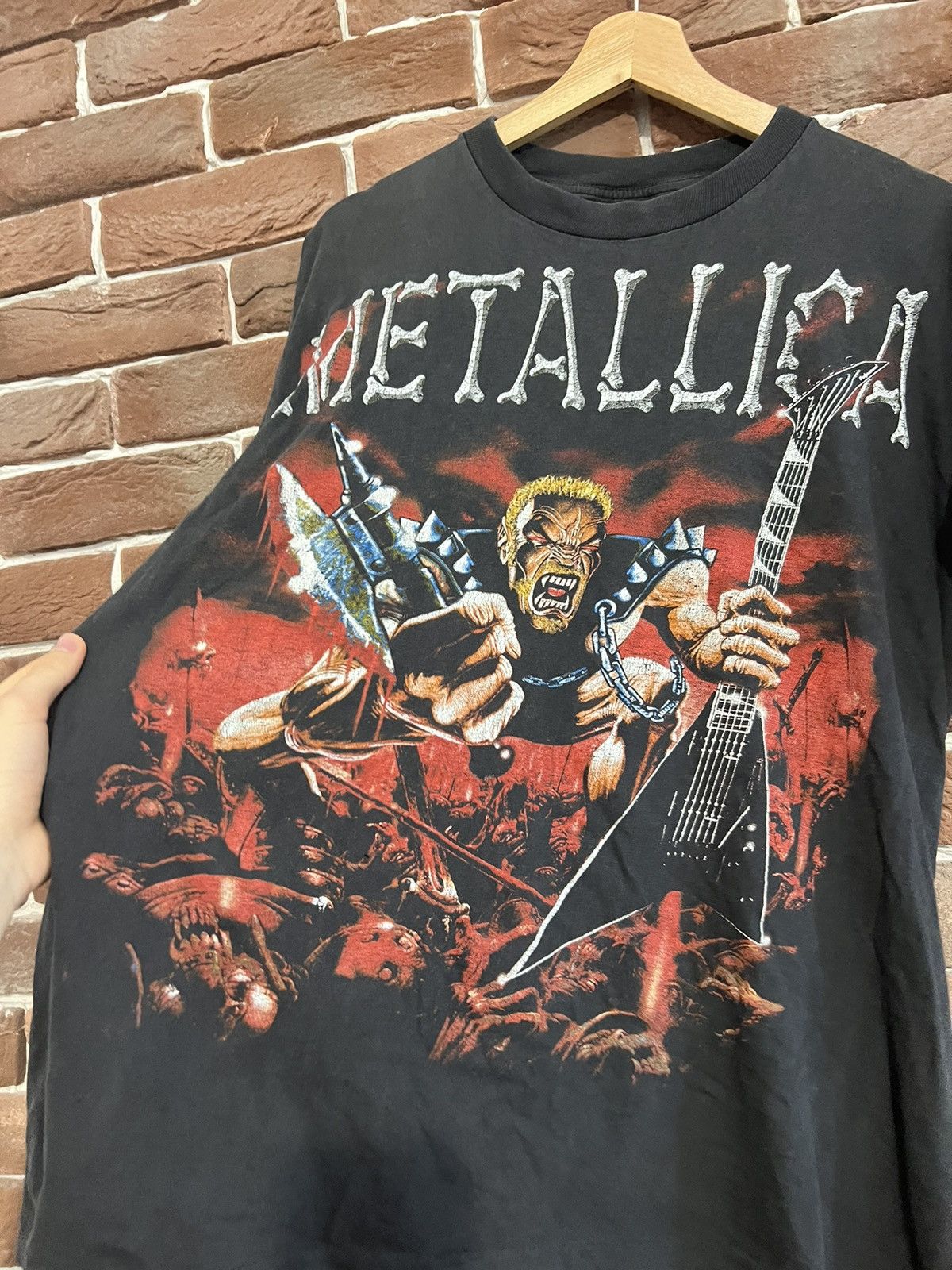 Band Tees Rare Vintage 90s Metallica Load Heavy Metal Band Tshirt Size US XL / EU 56 / 4 - 3 Thumbnail