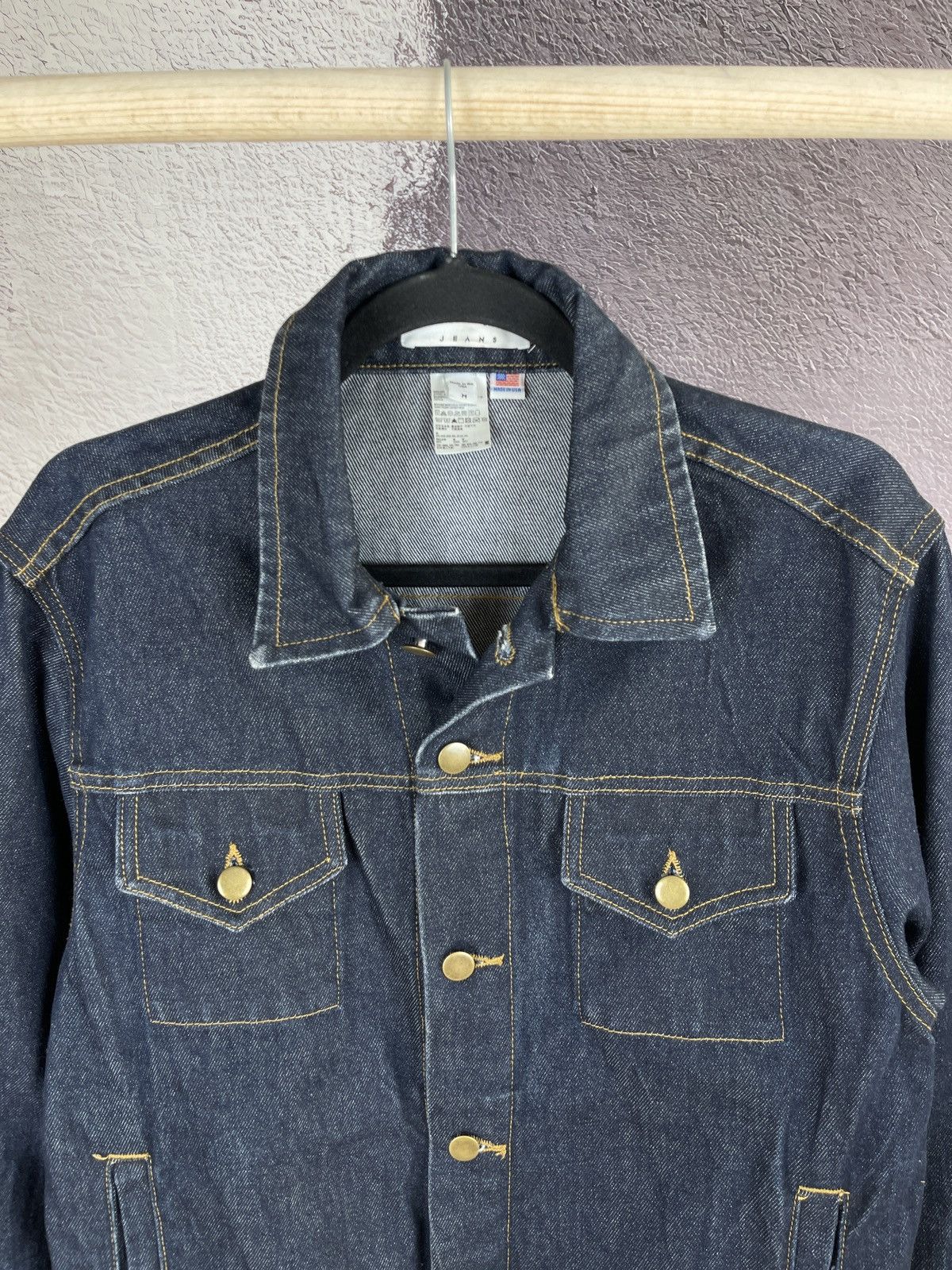 American Apparel American Apparel indigo blue denim trucker jacket made in US Size US M / EU 48-50 / 2 - 6 Thumbnail