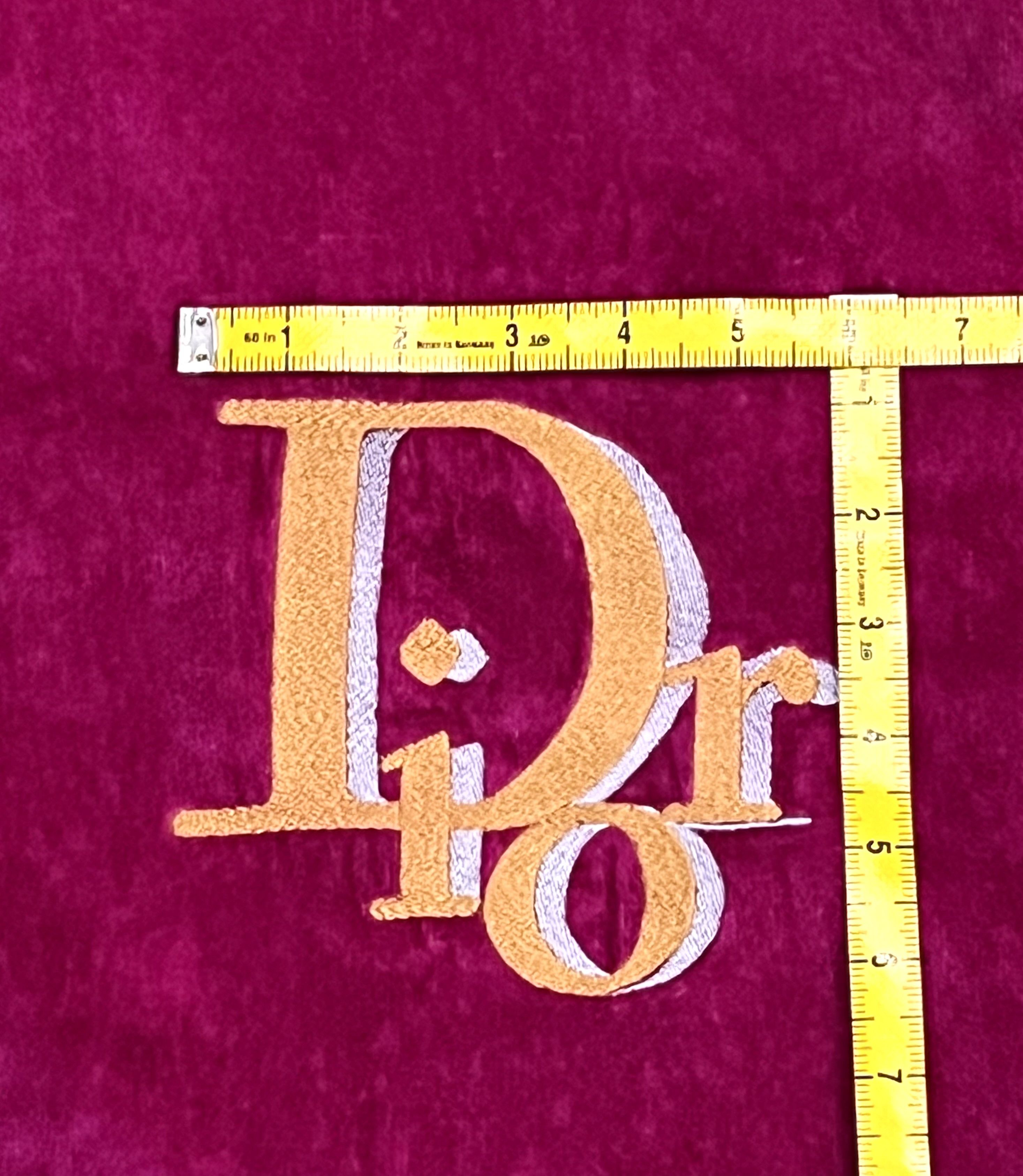 Dior Gorgeous 90s Pink DIOR Large Gold Logo Embroidery Bath Towel Size ONE SIZE - 5 Thumbnail