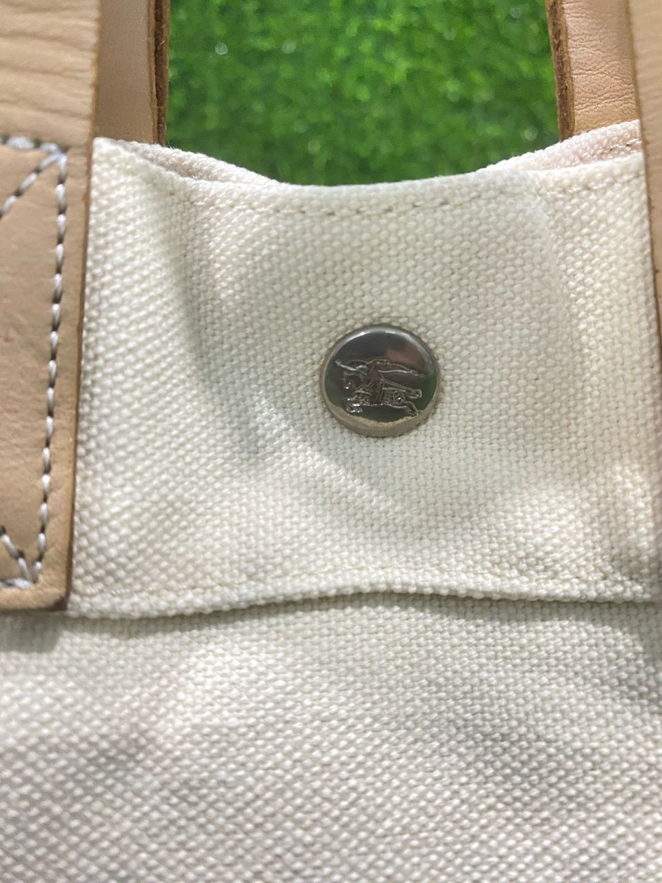 Burberry Authentic Burberry Canvas Tote Bag Size ONE SIZE - 11 Thumbnail