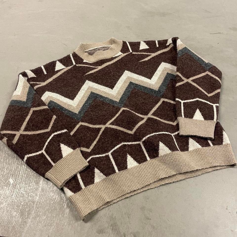 Vintage vintage y2k patterned sweater Size US S / EU 44-46 / 1 - 1 Thumbnail
