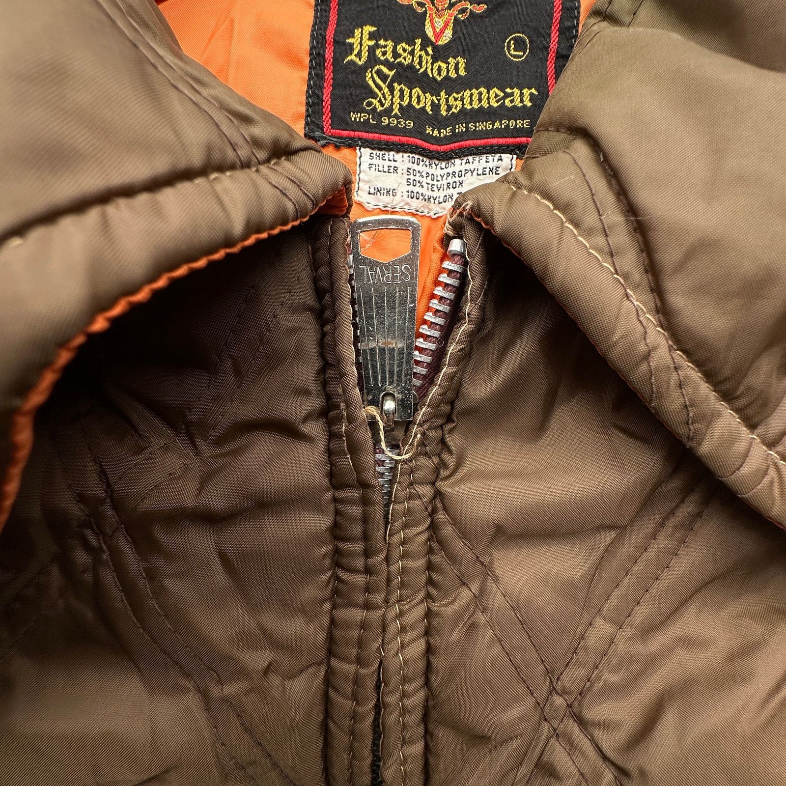 Auburn Sportswear Vintage 70s Fashion Sportswear Quilted Jacket Mens Large Size US L / EU 52-54 / 3 - 8 Thumbnail