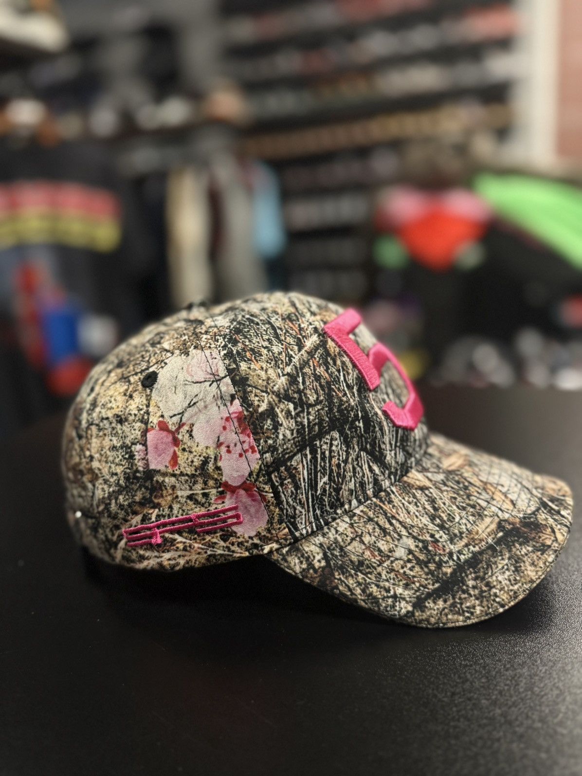 Sp5der SP5DER Camo SnapBack Hat “5” Pink Camo New Size ONE SIZE - 3 Thumbnail