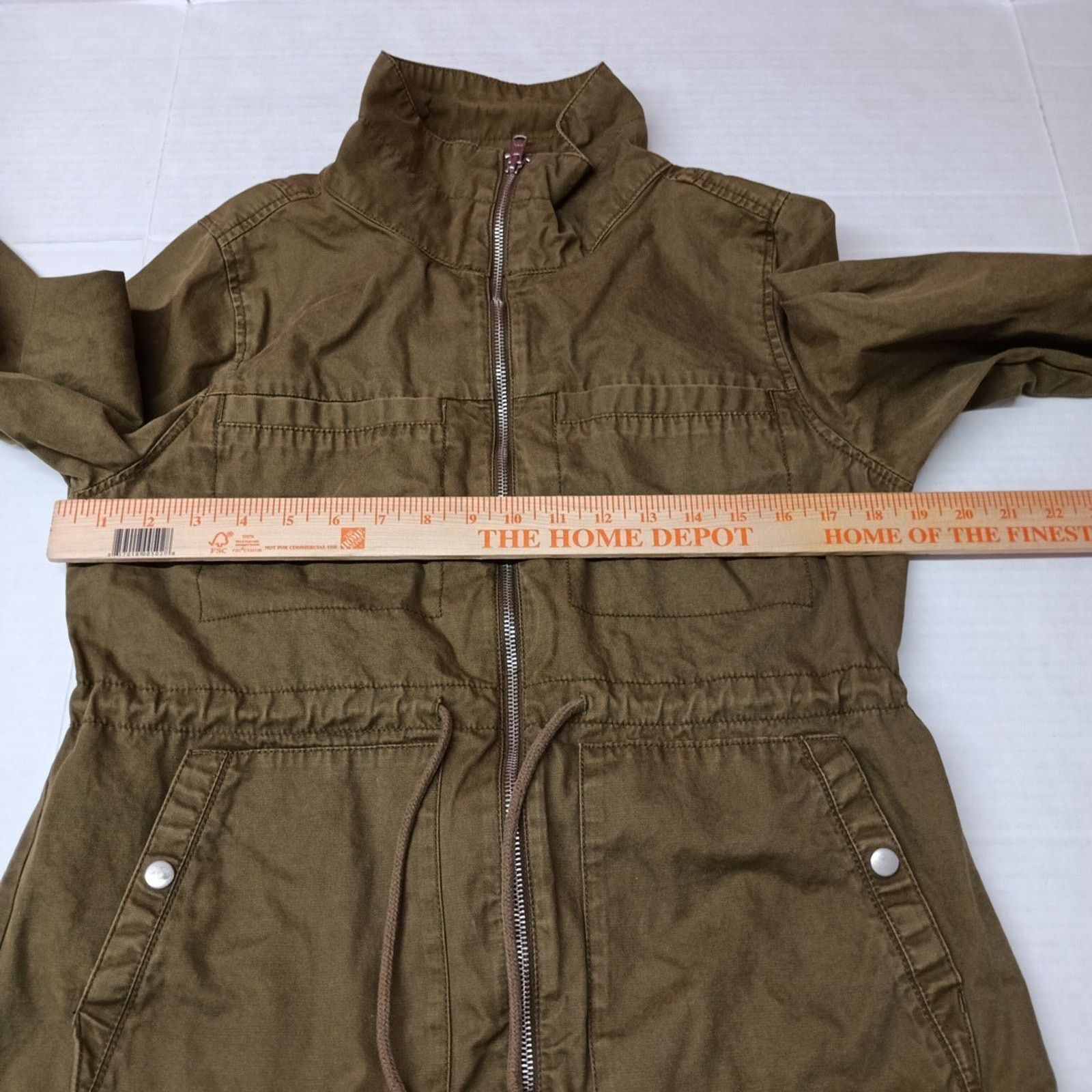 Old Navy Old Navy Women’s Utility Jacket Size M Army Green Full Zip Size M / US 6-8 / IT 42-44 - 6 Thumbnail