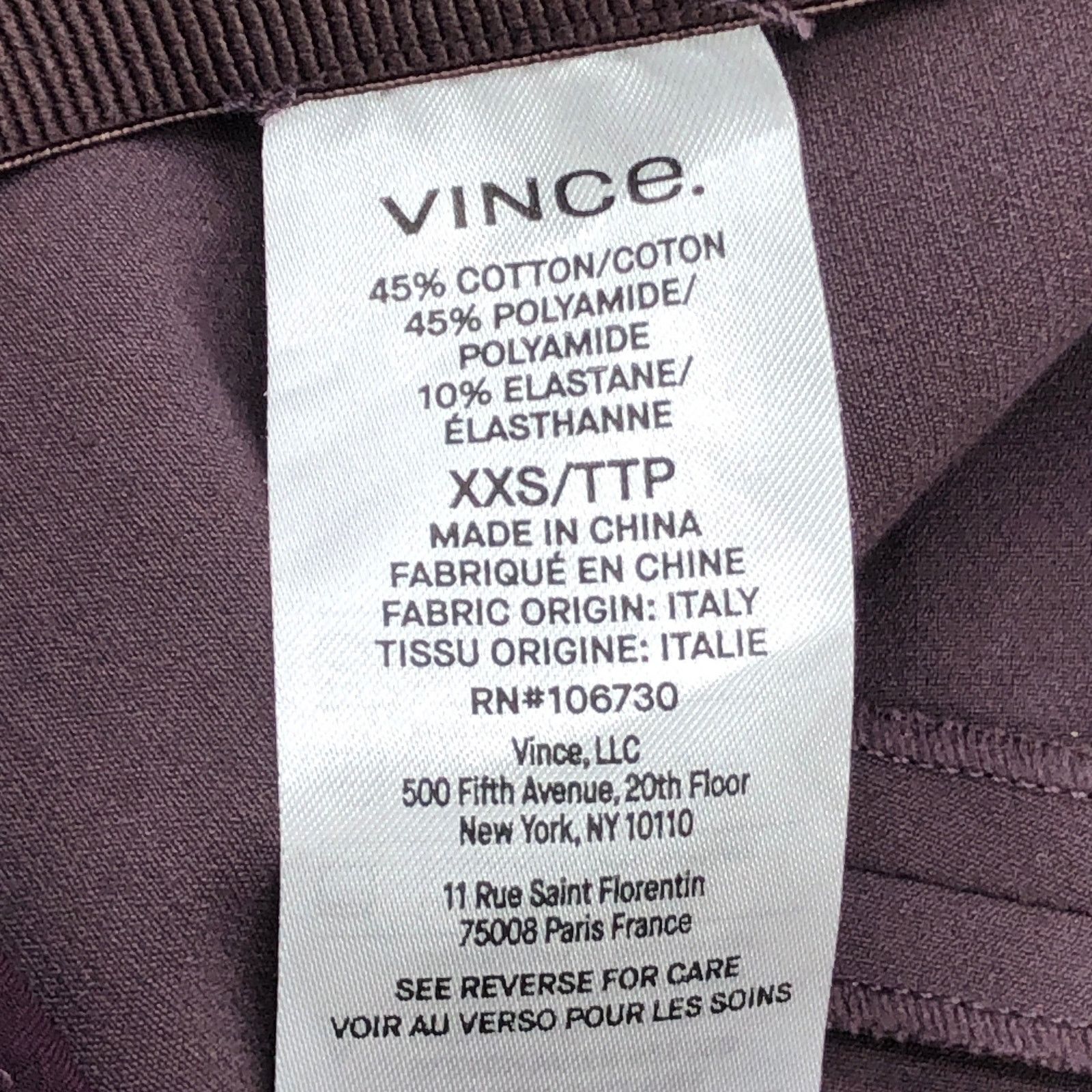 Vince Vince Size XXS Pants Kick Pleat Crop Flare Leg Stretch Size 23" - 11 Thumbnail