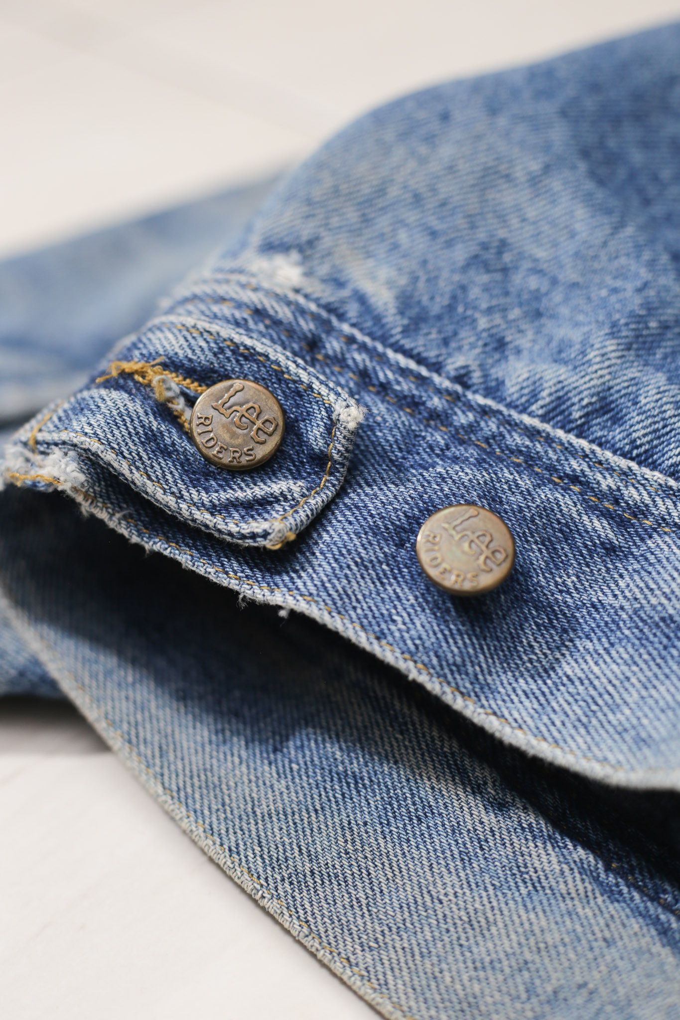 Lee × Vintage 80’s/90's Lee Storm Rider Denim Jacket XXL Size US XXL / EU 58 / 5 - 16 Thumbnail