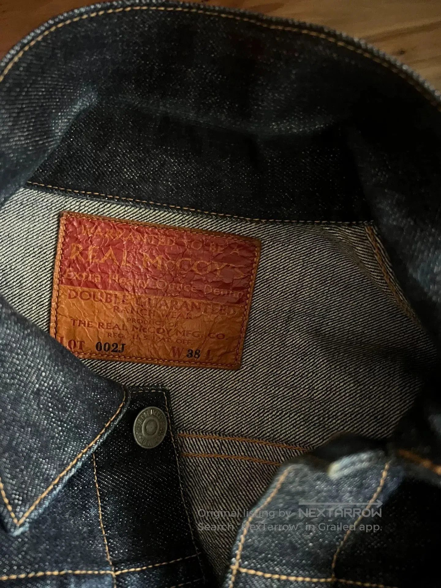The Real McCoy's Real McCoy's Denim Jacket Classic Design. Size US M / EU 48-50 / 2 - 8 Thumbnail