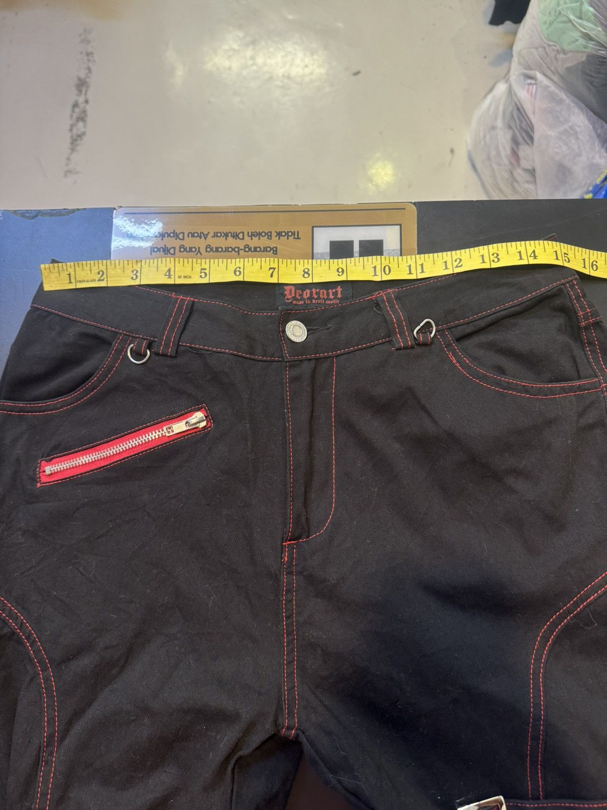Japanese Brand Vintage Deorat Tactical Bondage Belt Riot Punk Flared Pants Size US 30 / EU 46 - 16 Thumbnail