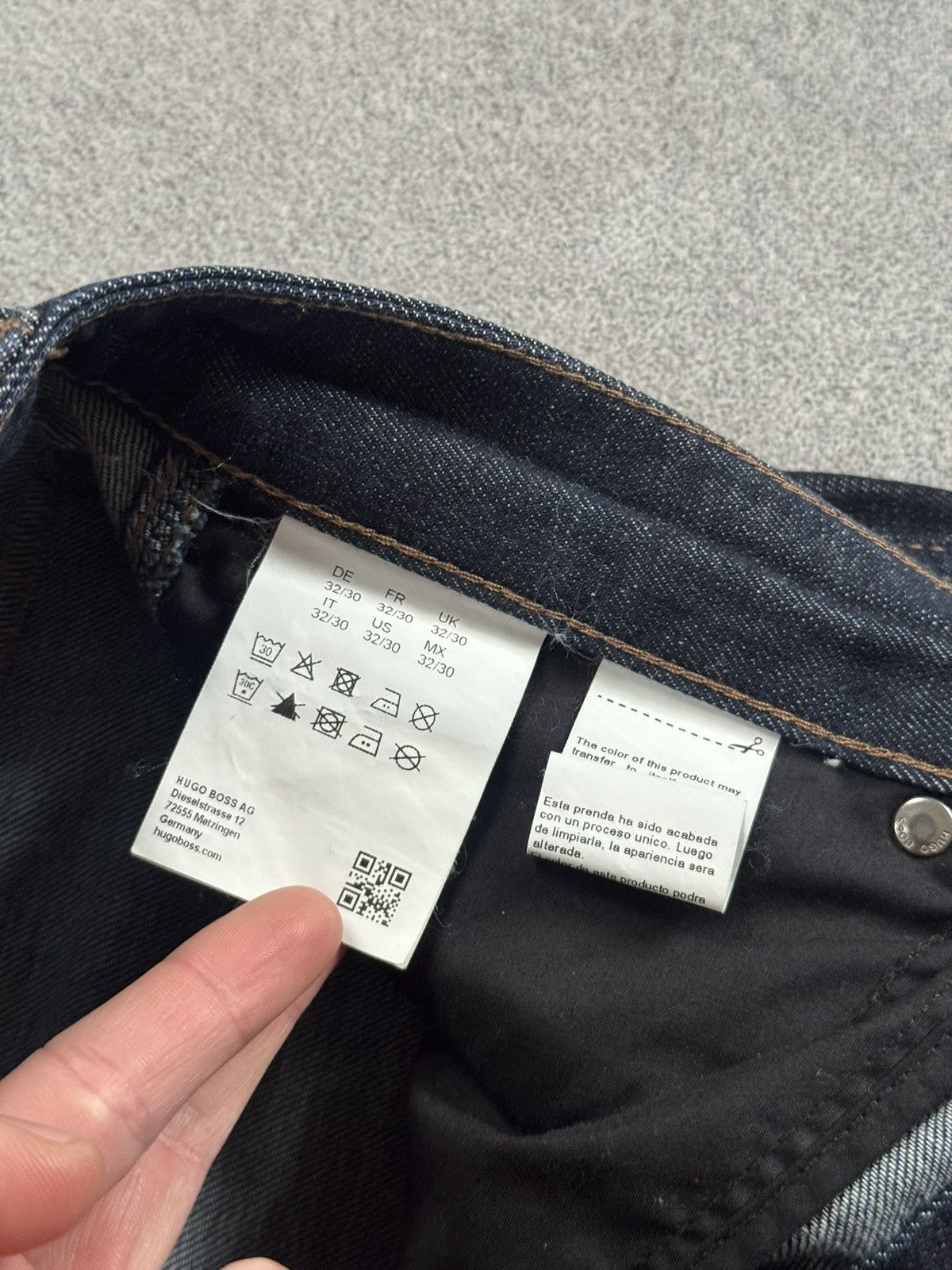 Hugo Boss Hugo Boss 32/30 dark blue denim pants jeans trousers 👖 Size US 32 / EU 48 - 11 Thumbnail