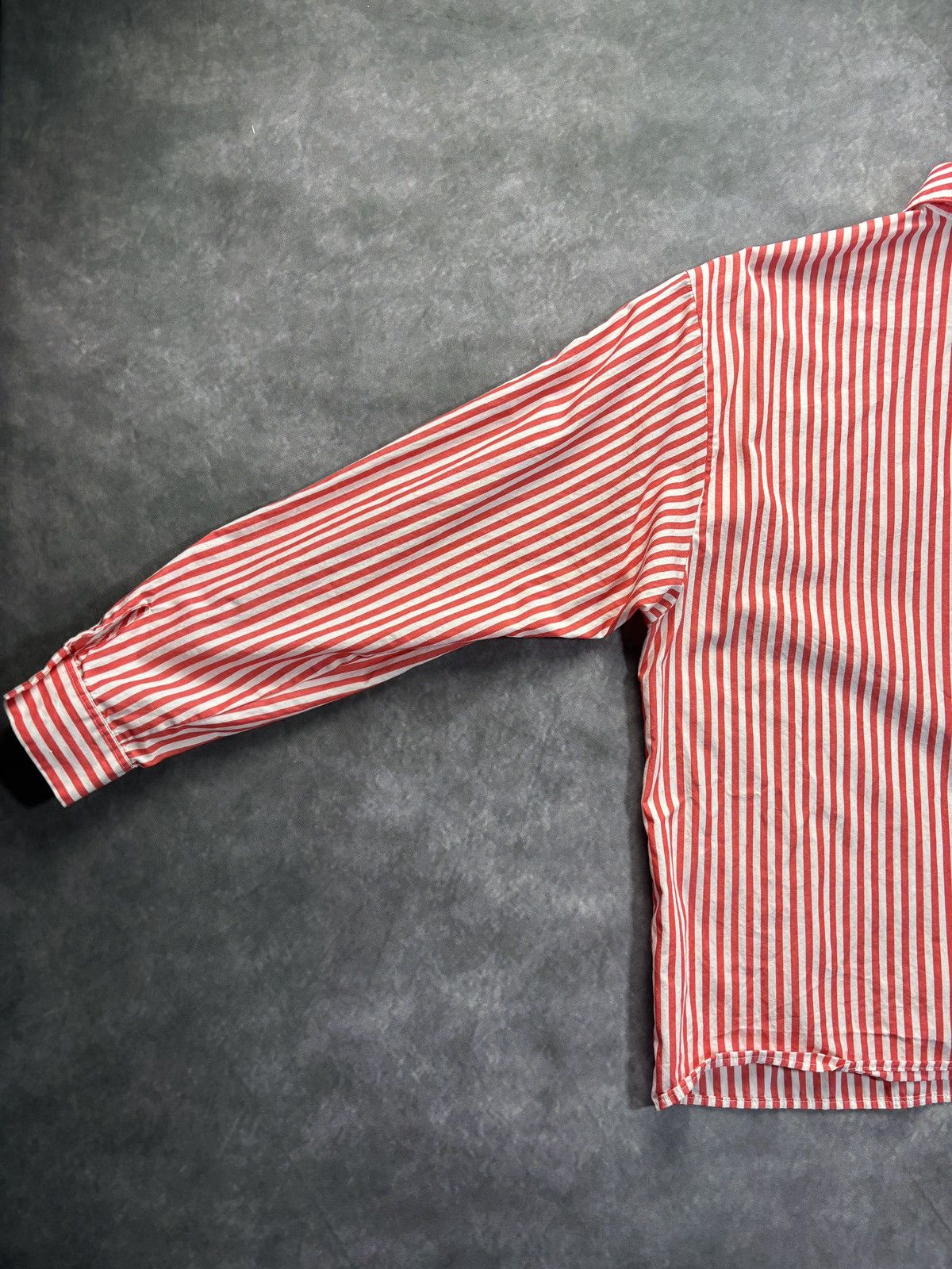 Vintage 90s Vintage Striped Shirt 80s Straight Hem Preppy Dress 80s Size US S / EU 44-46 / 1 - 9 Thumbnail
