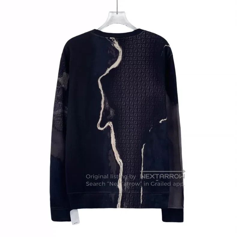 Fendi Fendi Dark blue logo cotton patchwork hole effect design r Size US S / EU 44-46 / 1 - 2 Thumbnail