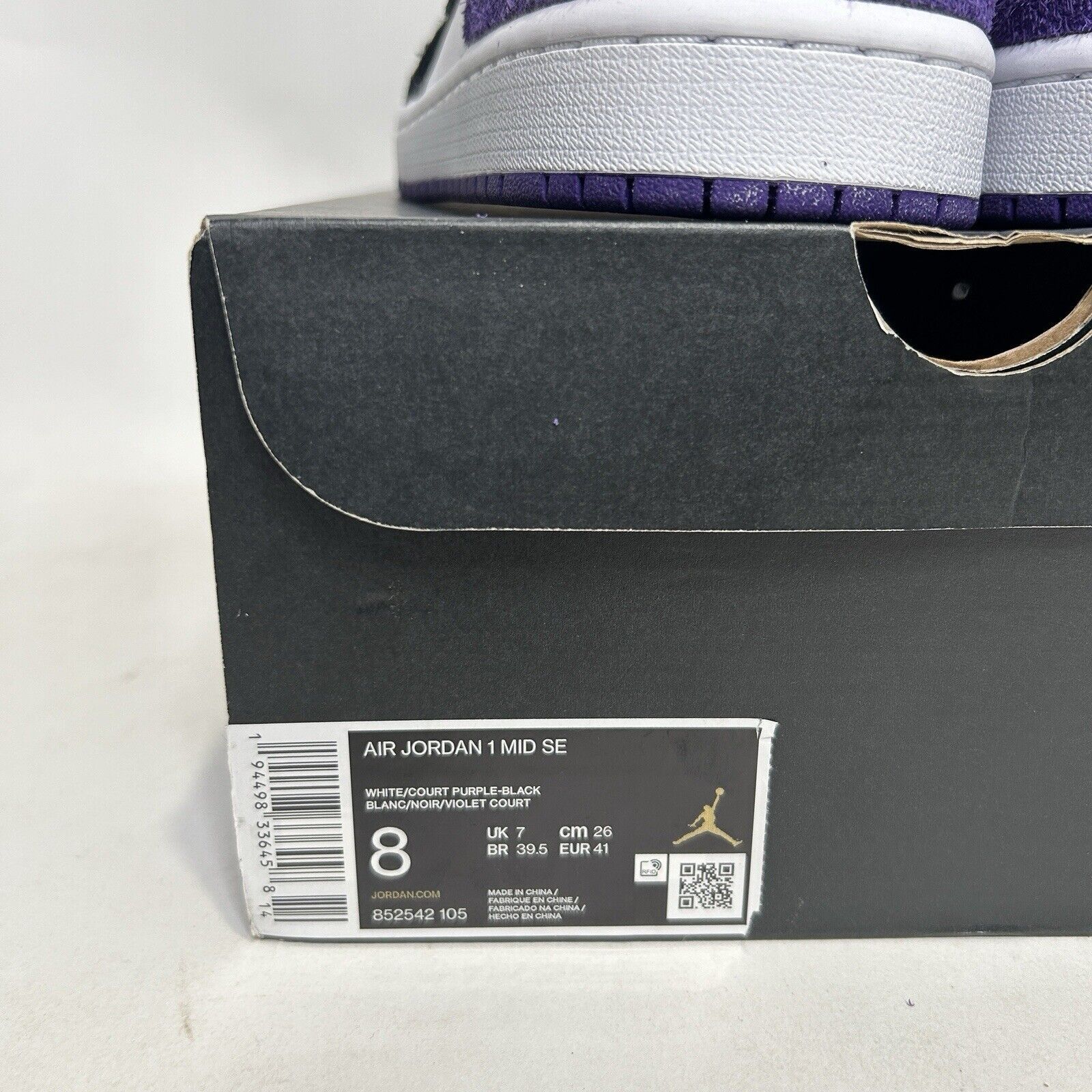 Nike Nike Air Jordan 1 Mid SE “Varsity Court Purple” 2024 Size US 8 / EU 41 - 5 Thumbnail