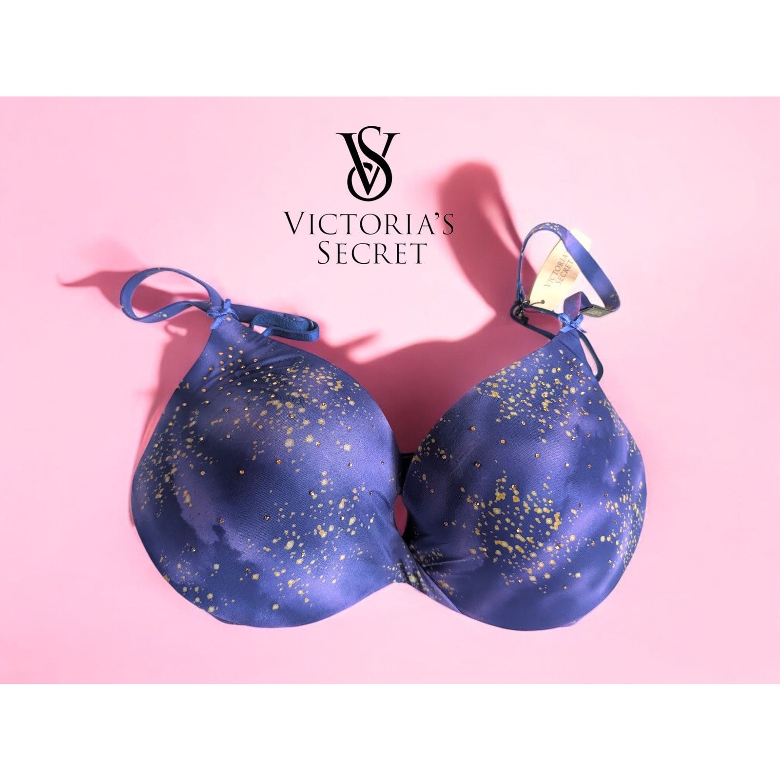 Victoria's Secret NWT Victoria’s Secret Bra 34C Push-Up Vintage Rhinestones Size XXS / US 00 / IT 34 - 1 Thumbnail