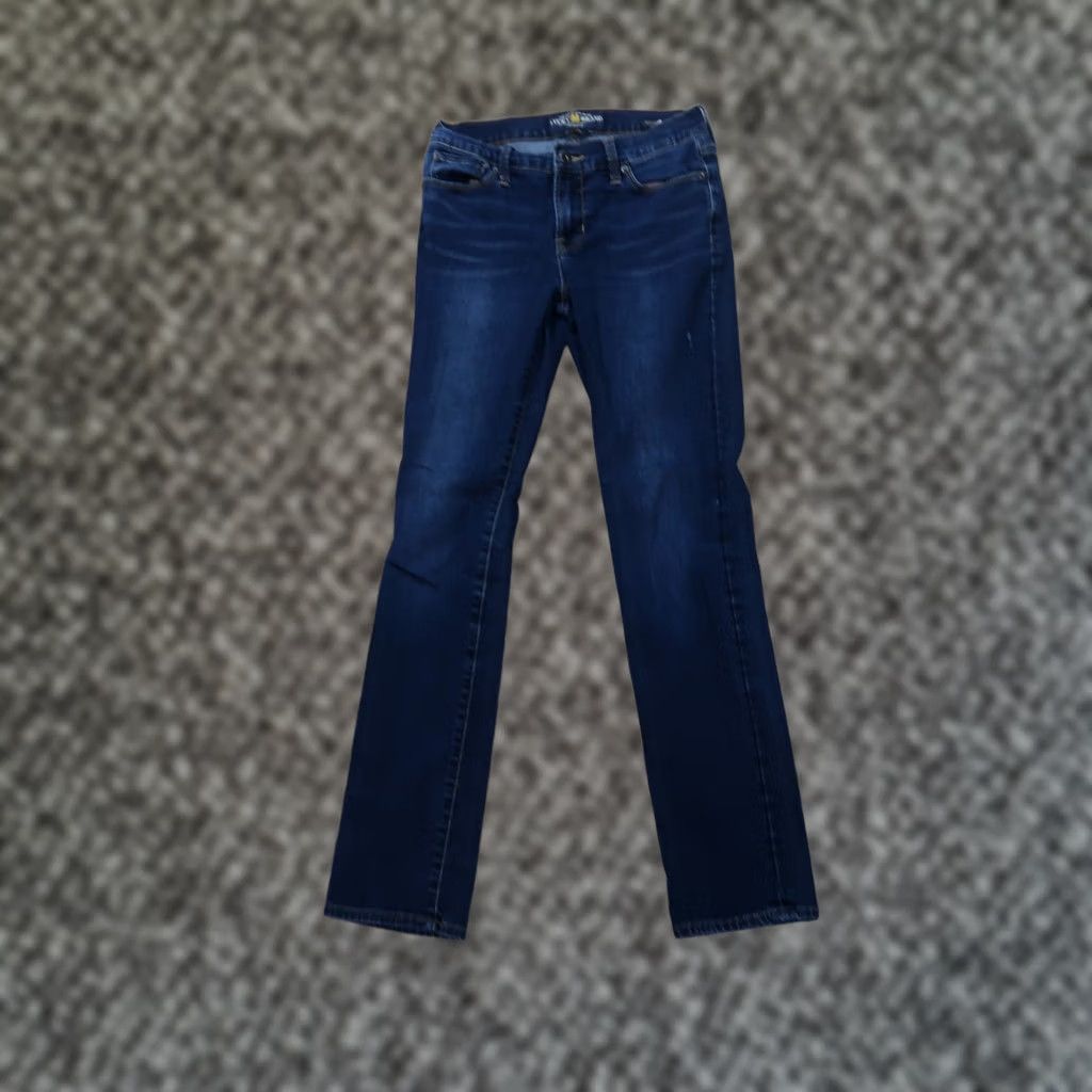 Lucky Brand Lucky Brand Brooke Straight Leg Jean Women's 2 Blue Stretch Denim Casual 90s Designer Womens Jeans Regular Fit Size 26" / US 2 / IT 38 - 1 Thumbnail
