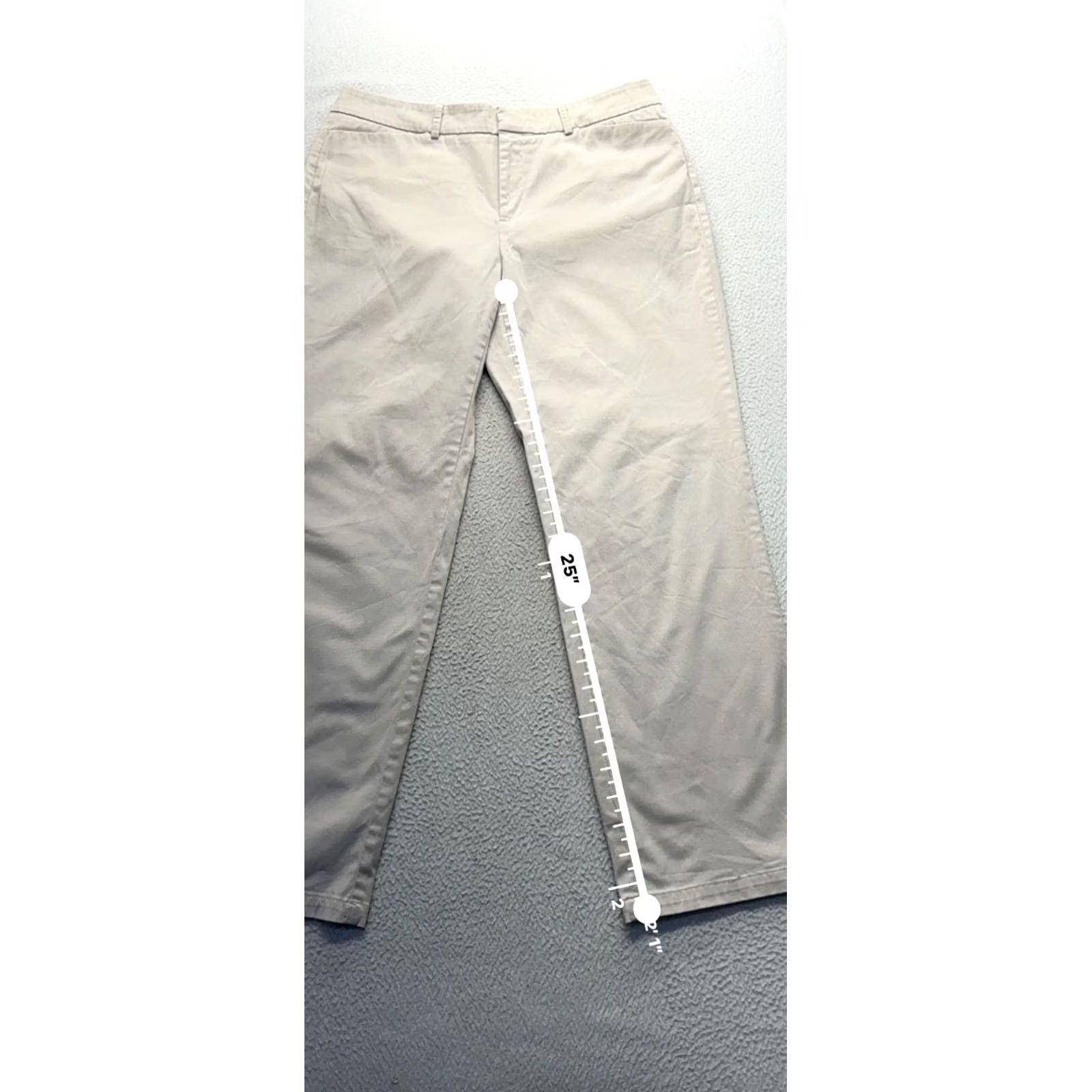 Dockers DOCKERS Pants Khakis WOMENS 12P Medium Beige Straight Flat Front Zip Cash? Size 34" / US 12 / IT 48 - 7 Thumbnail