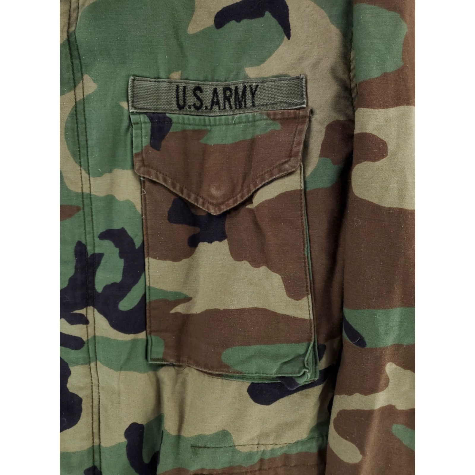 Vintage **M65 Woodland Camo Cold Weather Men's Jacket L** User: M65 Woodland Camo Cold Weather Men's Jacket L Size US L / EU 52-54 / 3 - 2 Thumbnail