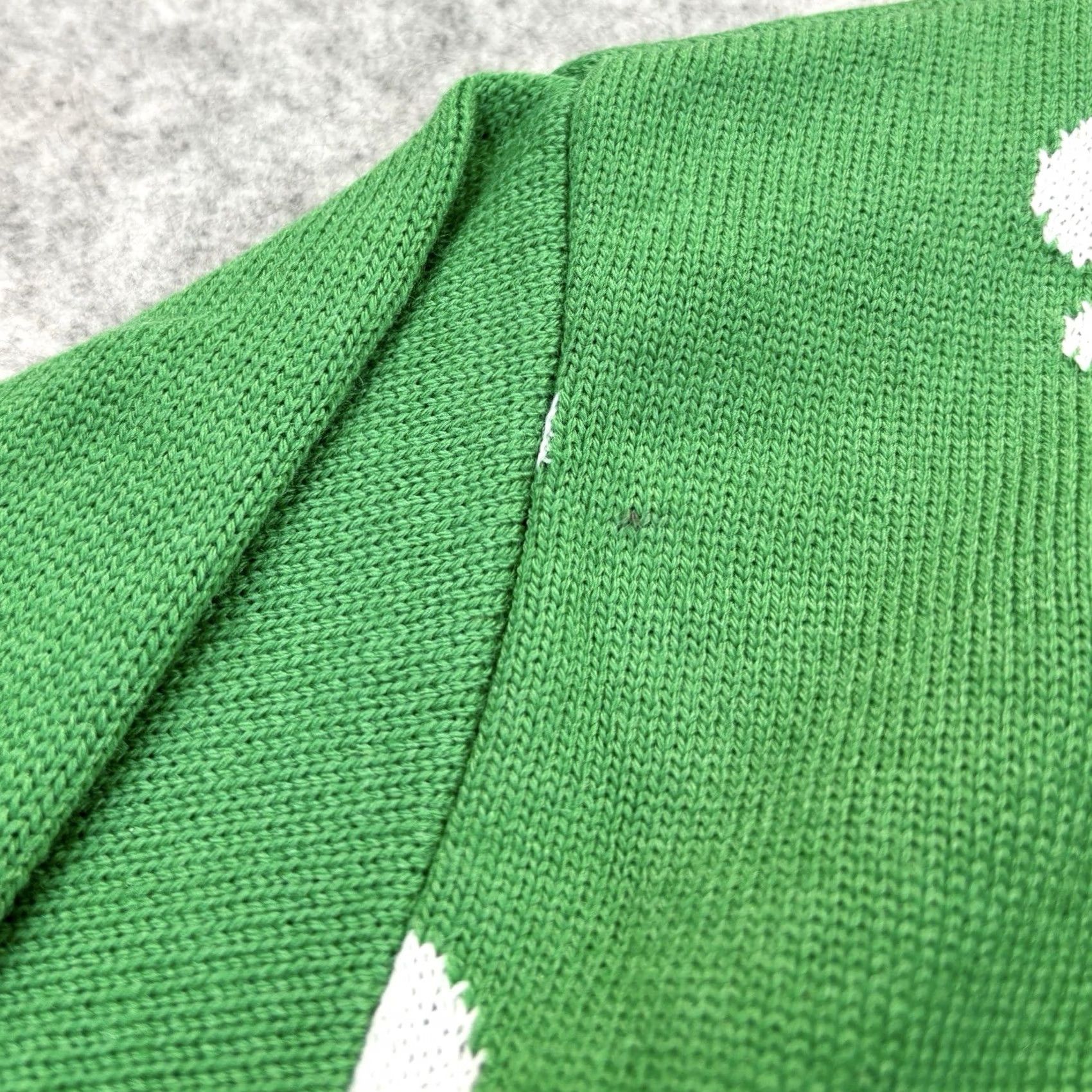 Vintage Santa Warrior Green Christmas Jumper Size 5XL Mens New With Defects Xmas Festive Style Pullover Size US XXL / EU 58 / 5 - 5 Thumbnail