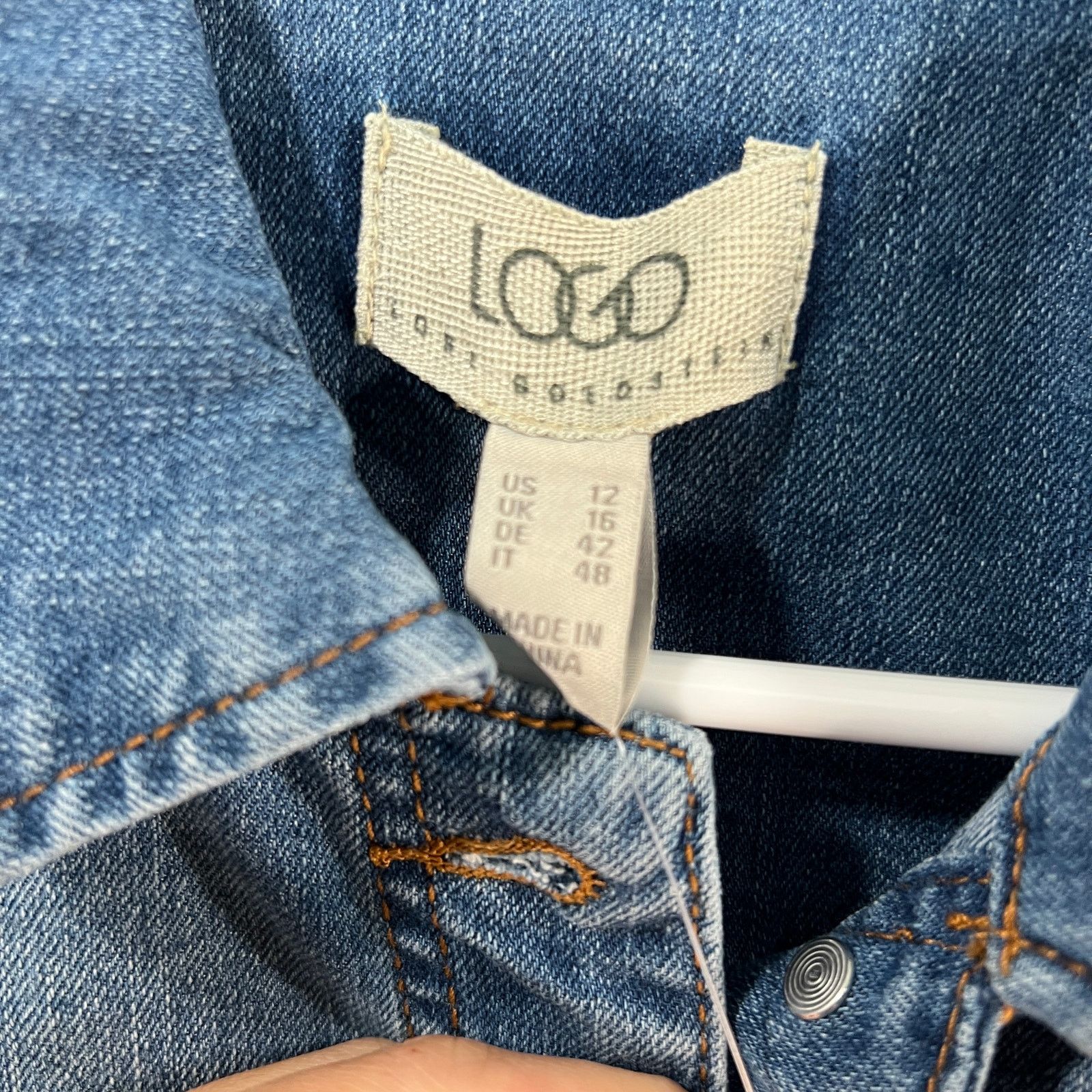 Other LOGO by Lori Goldstein Jeans Jacket Womens Size XL / US 12-14 / IT 48-50 - 4 Thumbnail