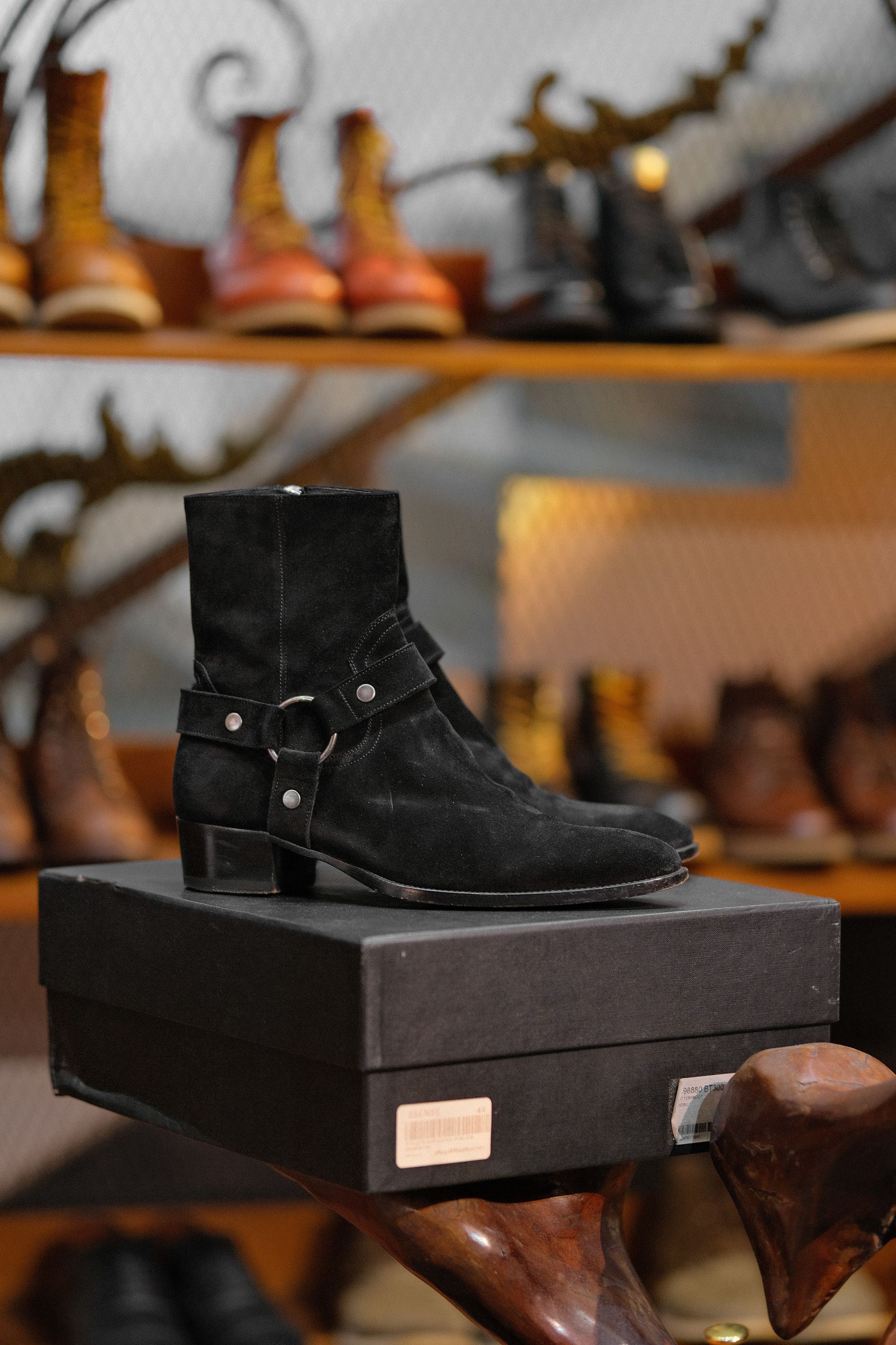 Yves Saint Laurent Saint Laurent Wyatt Harness Boot In Black Original |  Grailed