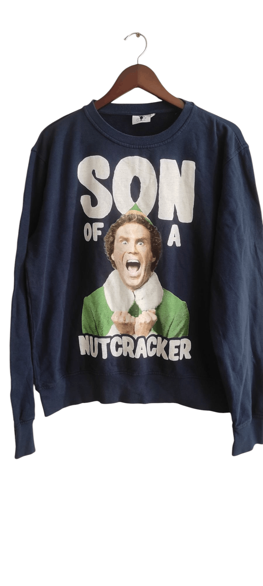 Vintage VTG Elf Son Of A Nutcracker Ugly Christmas Sweater 2014 Size US XL / EU 56 / 4 - 1 Thumbnail