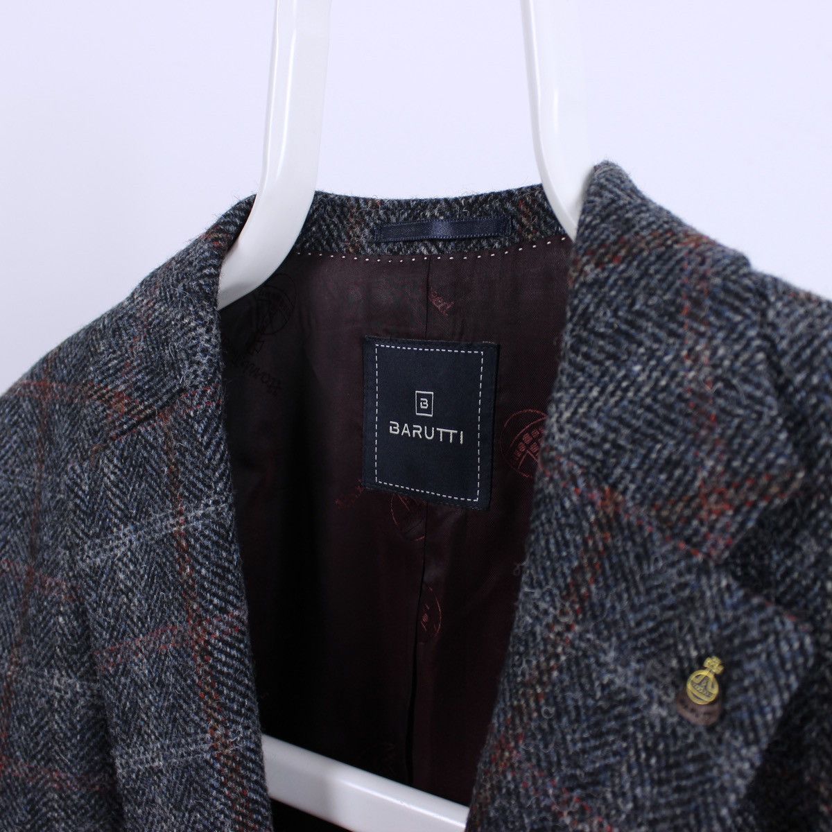 Harris Tweed Harris Tweed x Mario Barutti Wool Blazer Jacket Size 46S - 3 Thumbnail