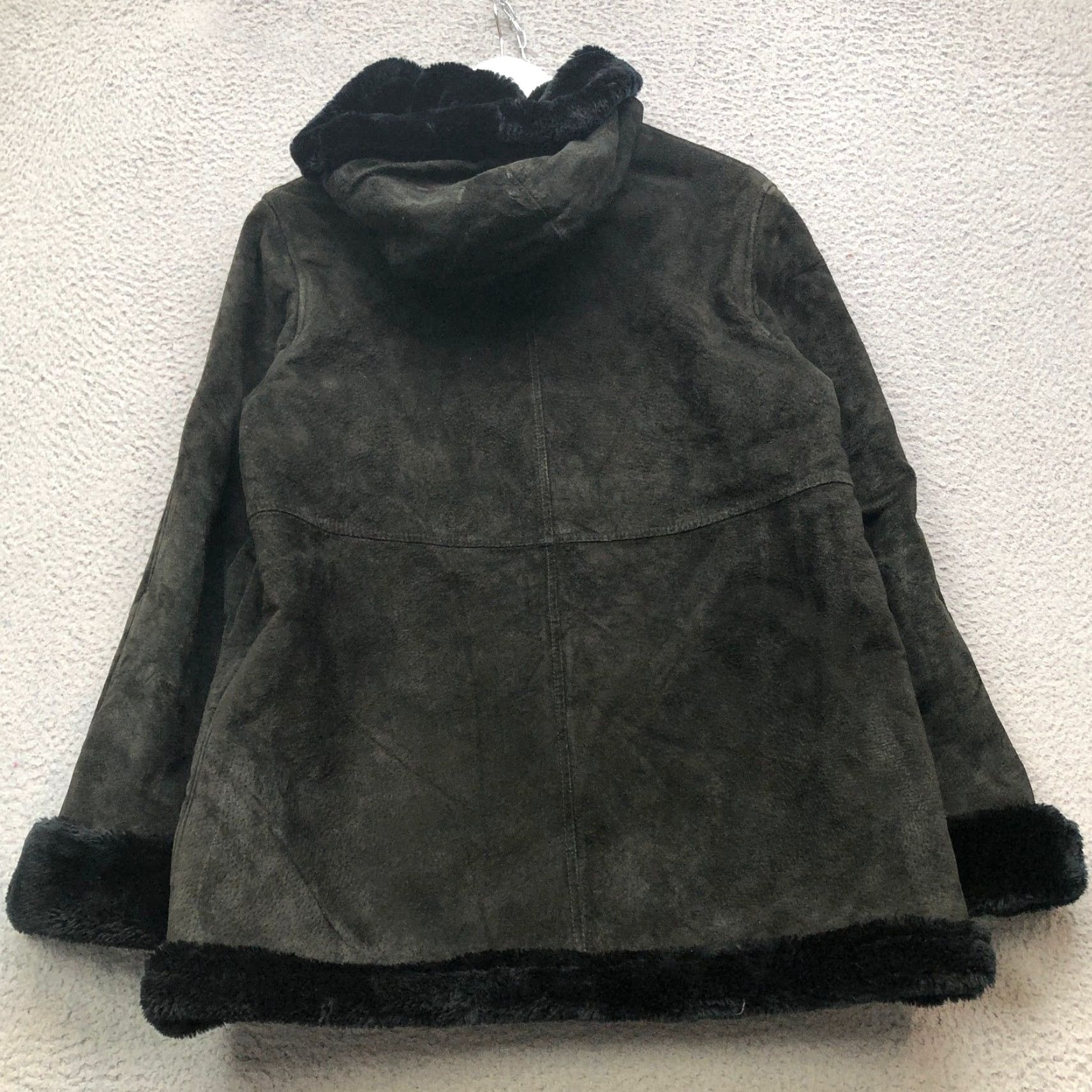 Vintage VINTAGE Marvin Richards Suede Leather Faux Fur Jacket Hooded Womens Medium Size M / US 6-8 / IT 42-44 - 5 Thumbnail