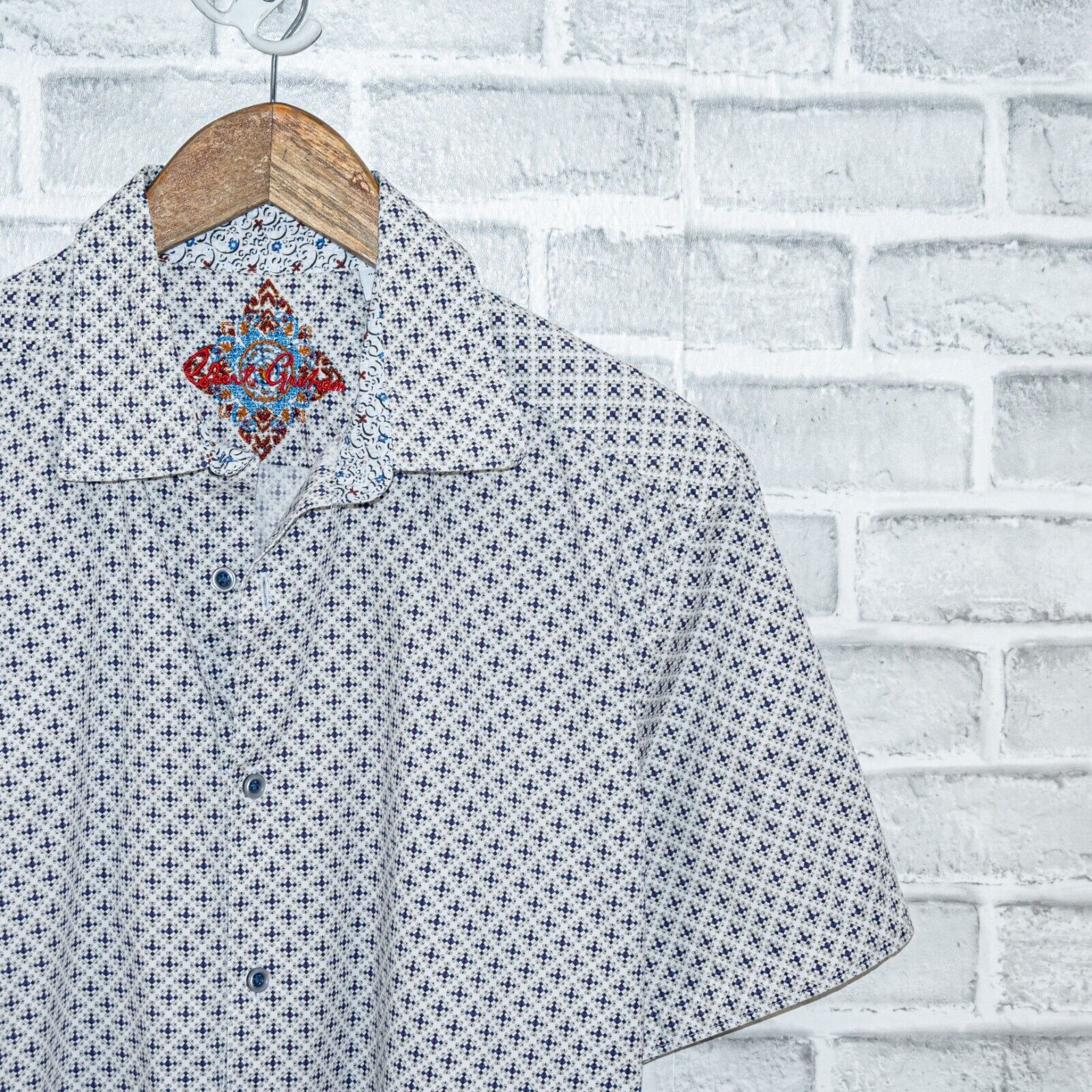 Robert Graham Robert Graham Short Sleeve Button up MOSCOW Shirt Geo Print Size US L / EU 52-54 / 3 - 3 Thumbnail