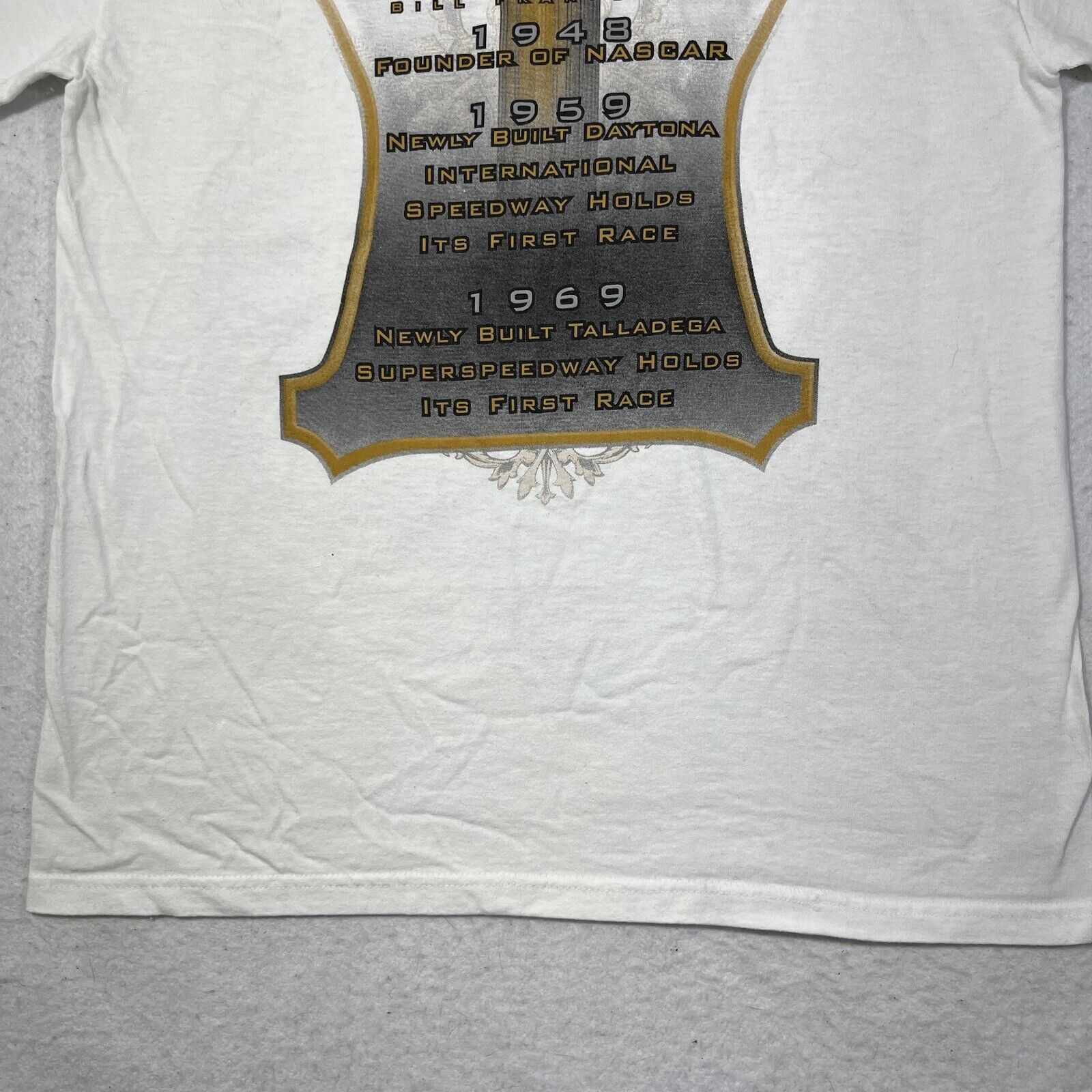 NASCAR NASCAR Bill France Sr. 2010 Hall of Fame White Graphic Tee Size US M / EU 48-50 / 2 - 11 Thumbnail