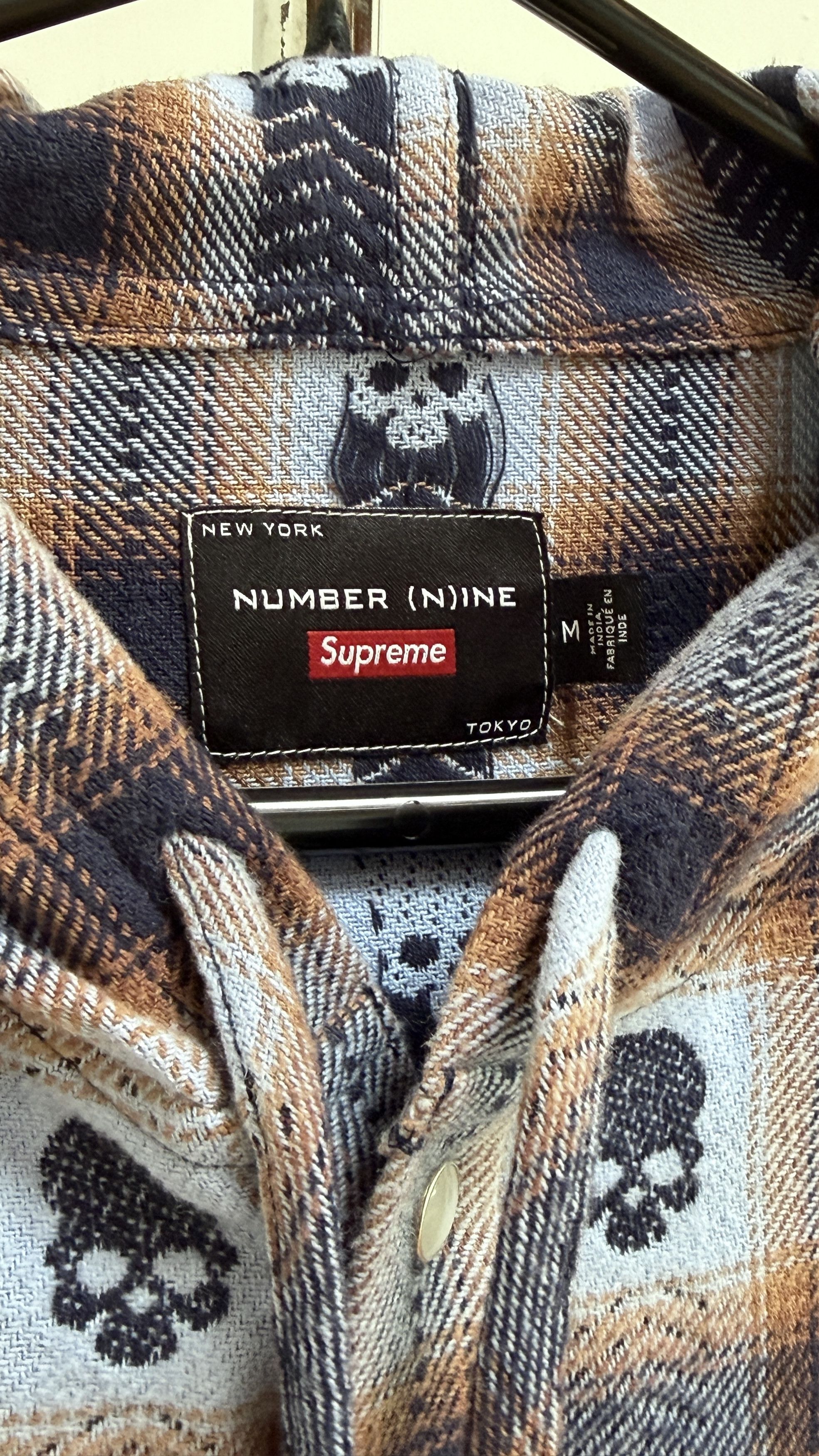 Number (N)ine × Supreme Supreme x Number (N)ine hooded skull Flannel Size US M / EU 48-50 / 2 - 3 Thumbnail