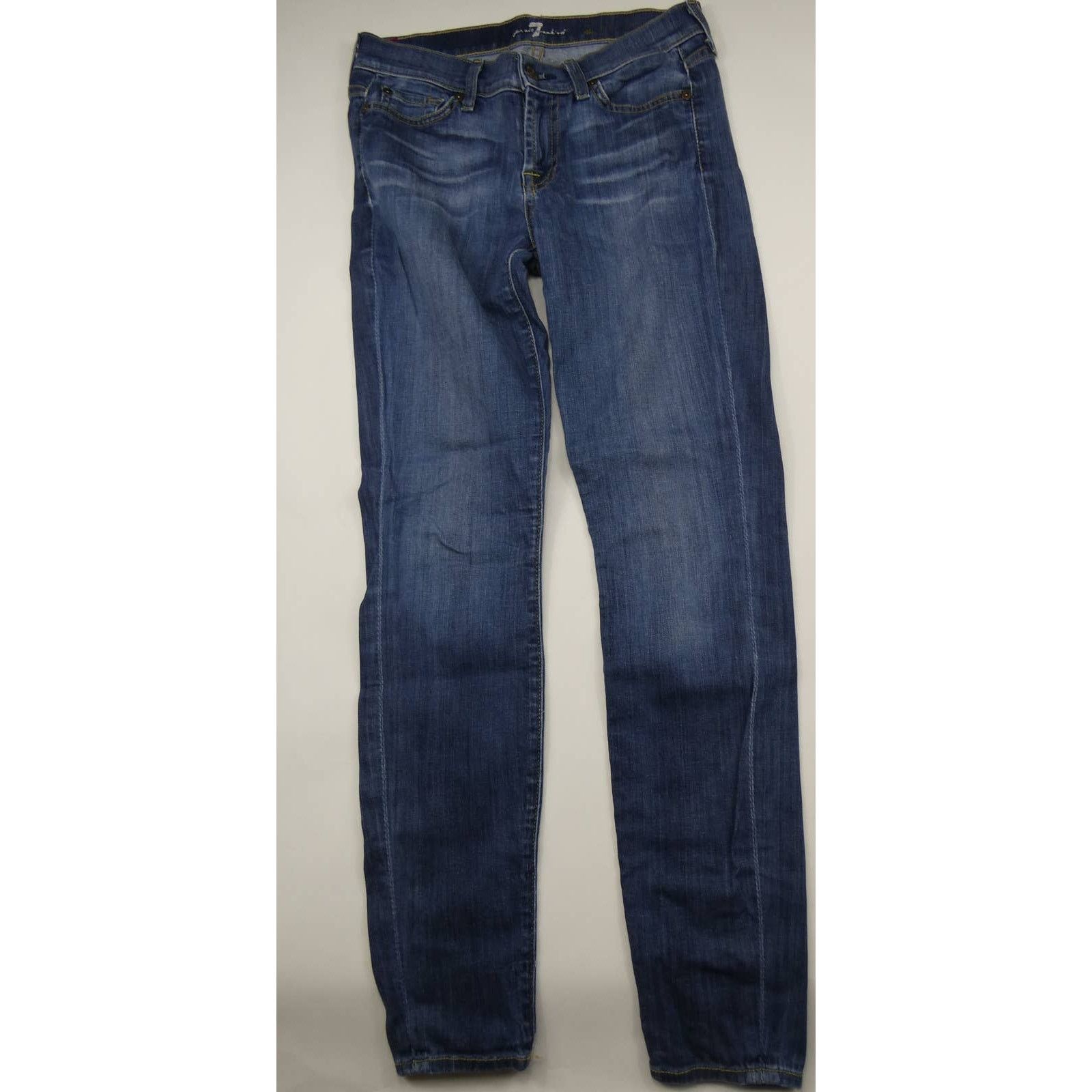 7 For All Mankind 7 FOR ALL MANKIND, The Skinny jeans, medium wash, size 26 Size 26" / US 2 / IT 38 - 1 Thumbnail
