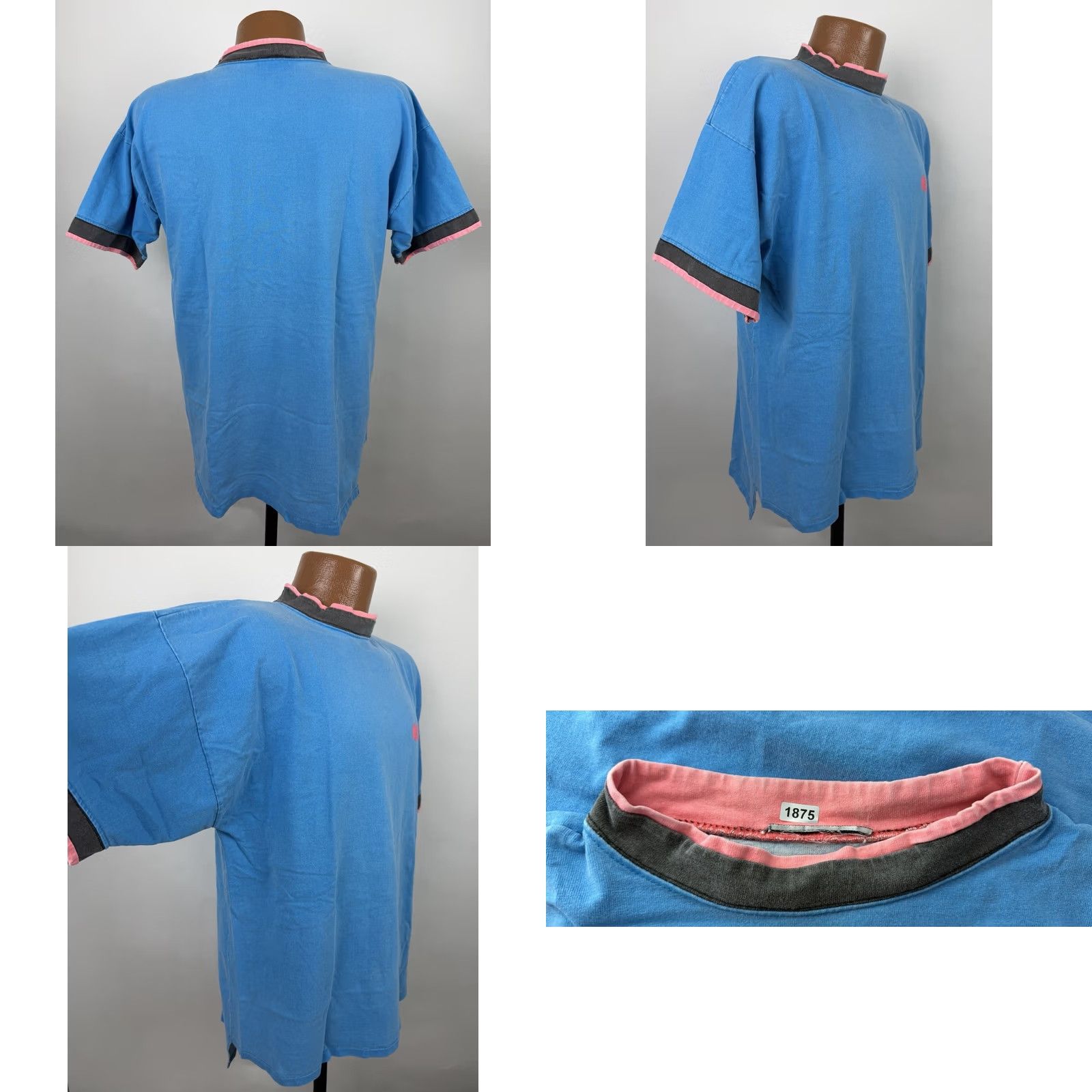 Disney VINTAGE Disney Typhoon Lagoon Shirt Adult Large 90s Pigment Dyed Neon Blue Pink Size US L / EU 52-54 / 3 - 8 Thumbnail