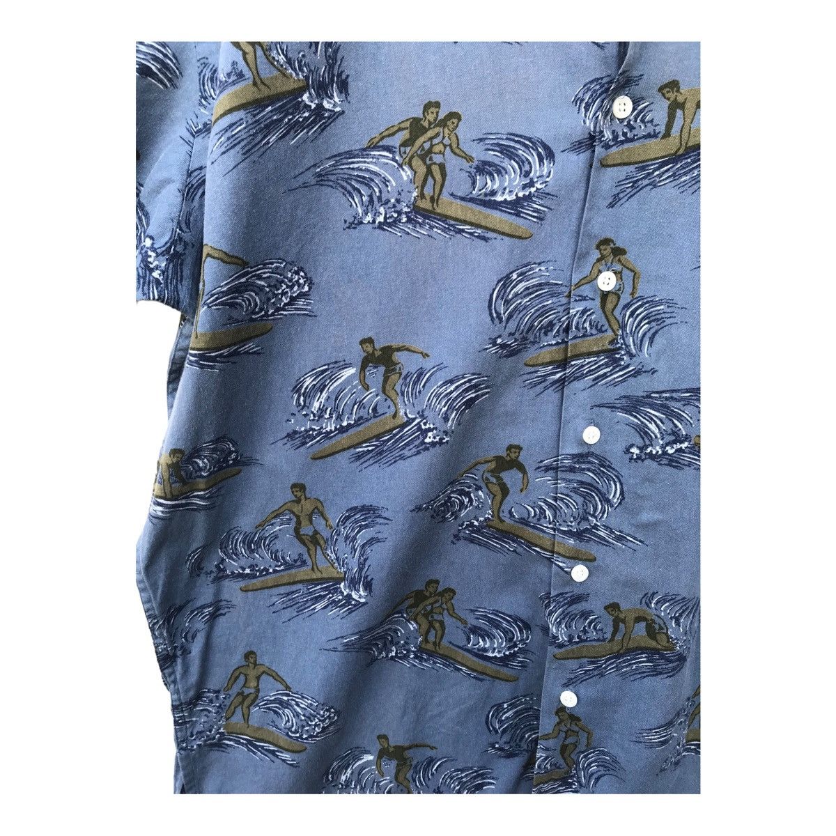 Polo Ralph Lauren Vintage Polo Ralph Lauren Surfing Overprinted Button Down Size US XL / EU 56 / 4 - 6 Thumbnail